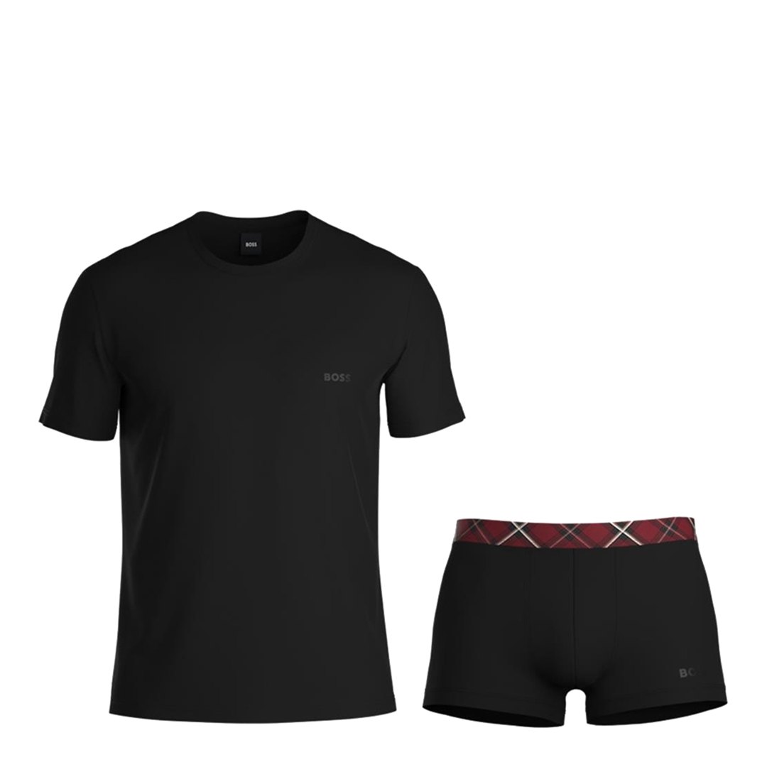 Black T-Shirt & Trunk Set - BOSS - Modalova