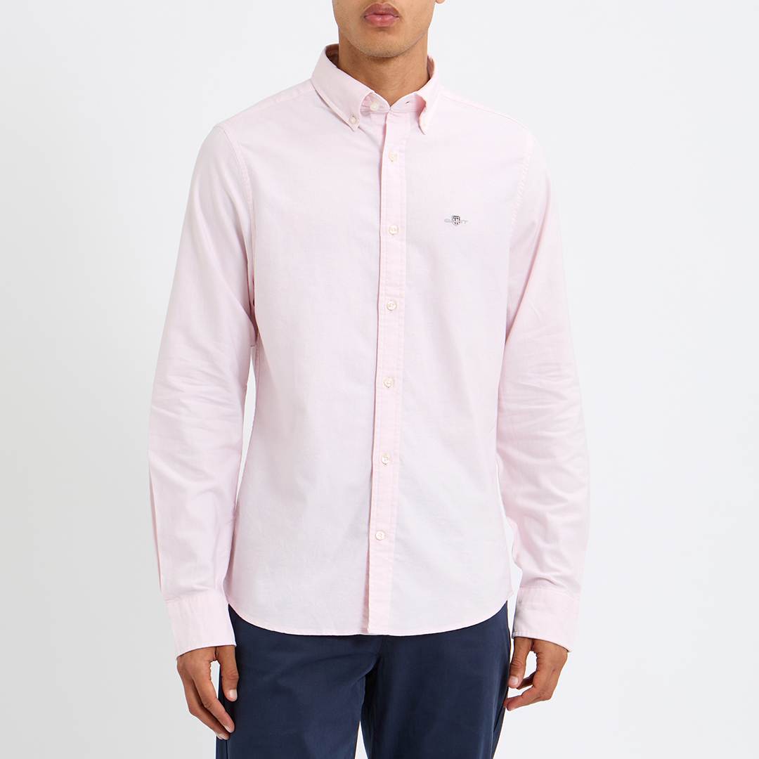 Pink Slim Oxford Shirt