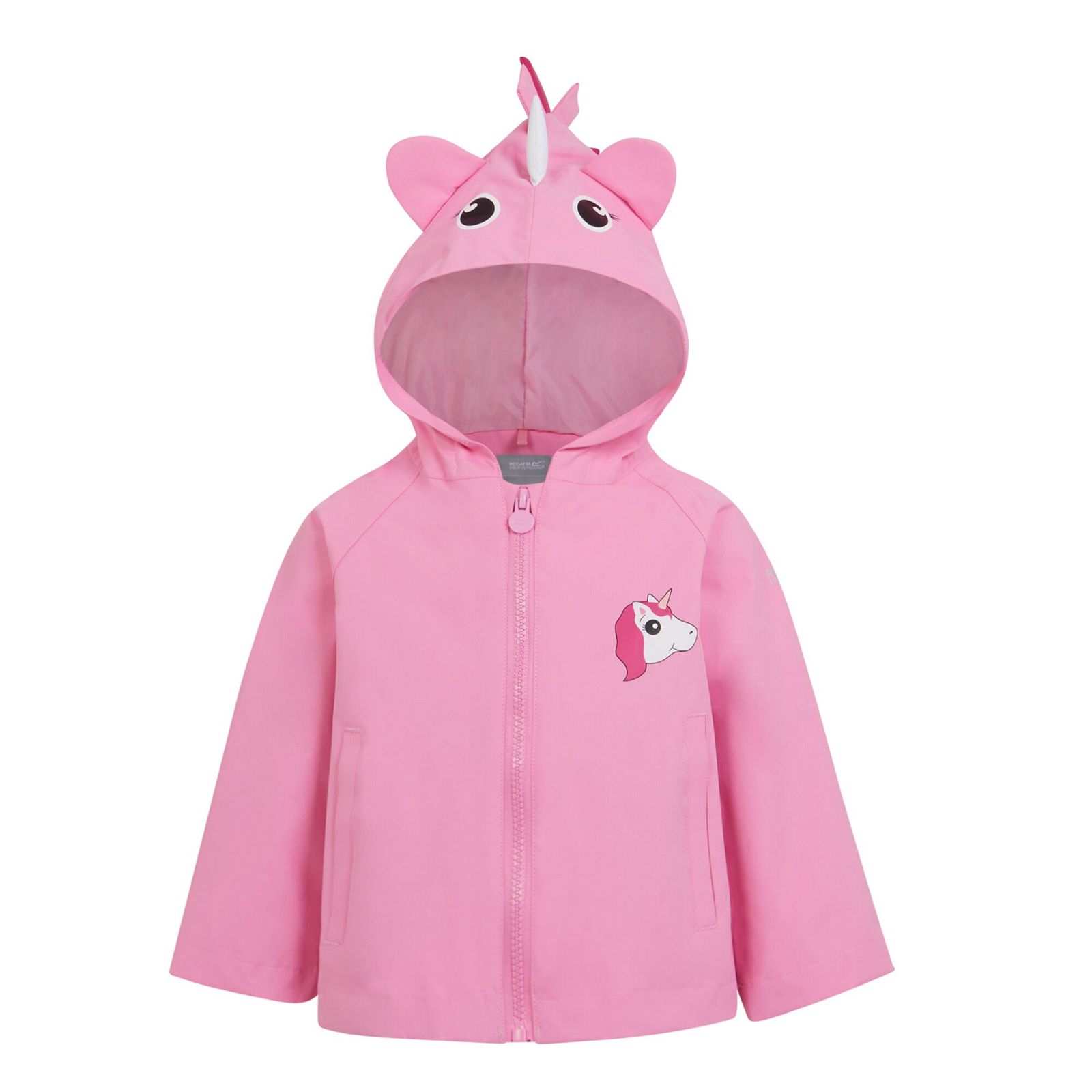 Regatta Boys  Childrens/Kids Luna The Unicorn Waterproof Jacket Sweet Pink in Size 24/36 Months, BrandAlley