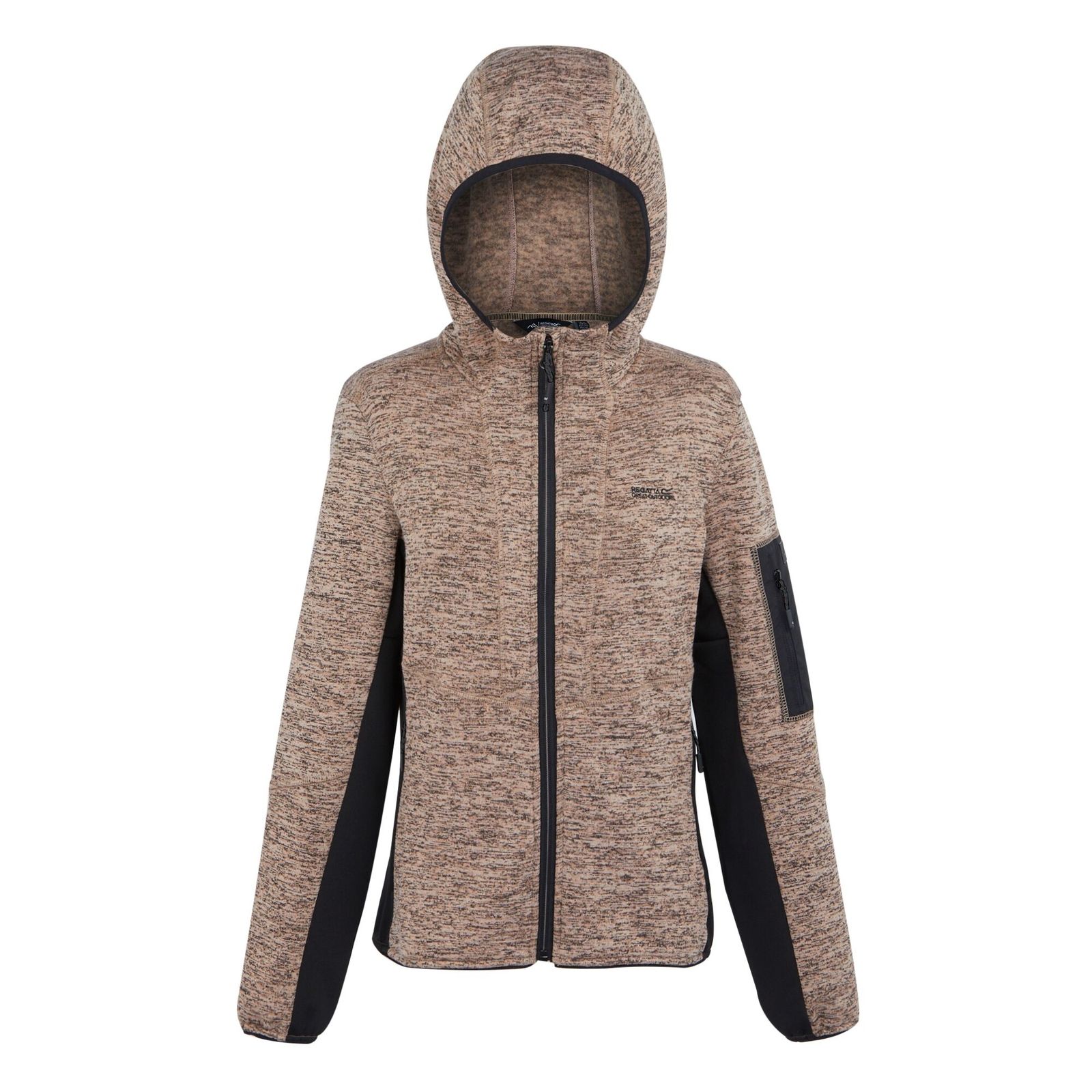Regatta Women's  Fleece Jacket Kemilia Polyester Warm Taupe/Black in Size 20, BrandAlley