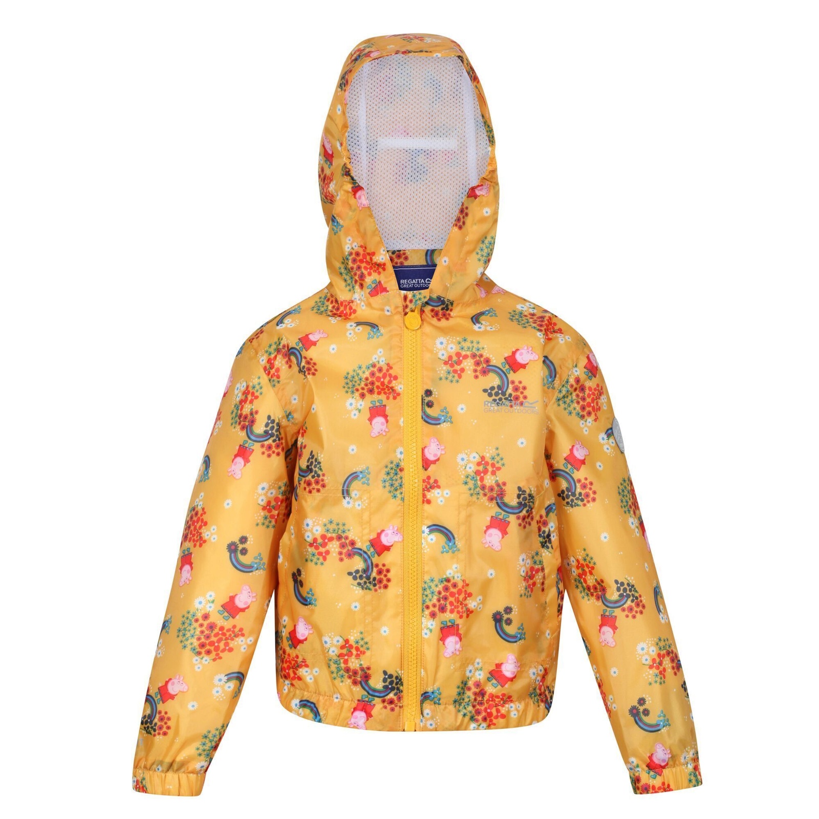 Regatta Boys   Yellow Waterproof Jacket Muddy Puddle Polyester Glowlight in Size 24/36 Months, BrandAlley