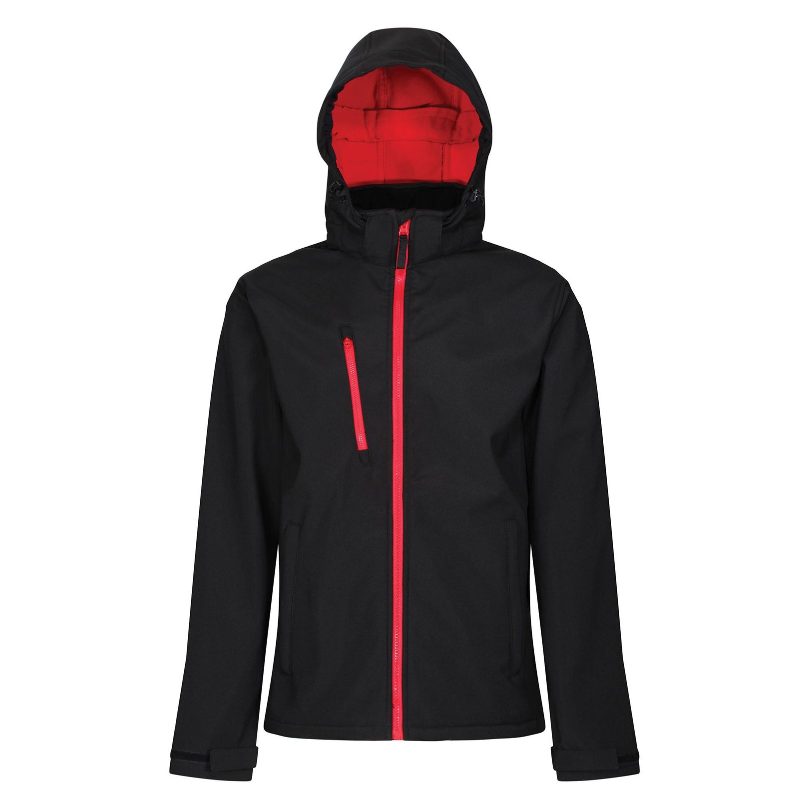 Regatta Men's   Black Soft Shell Jacket Polyester /Red in Size 3XL, BrandAlley