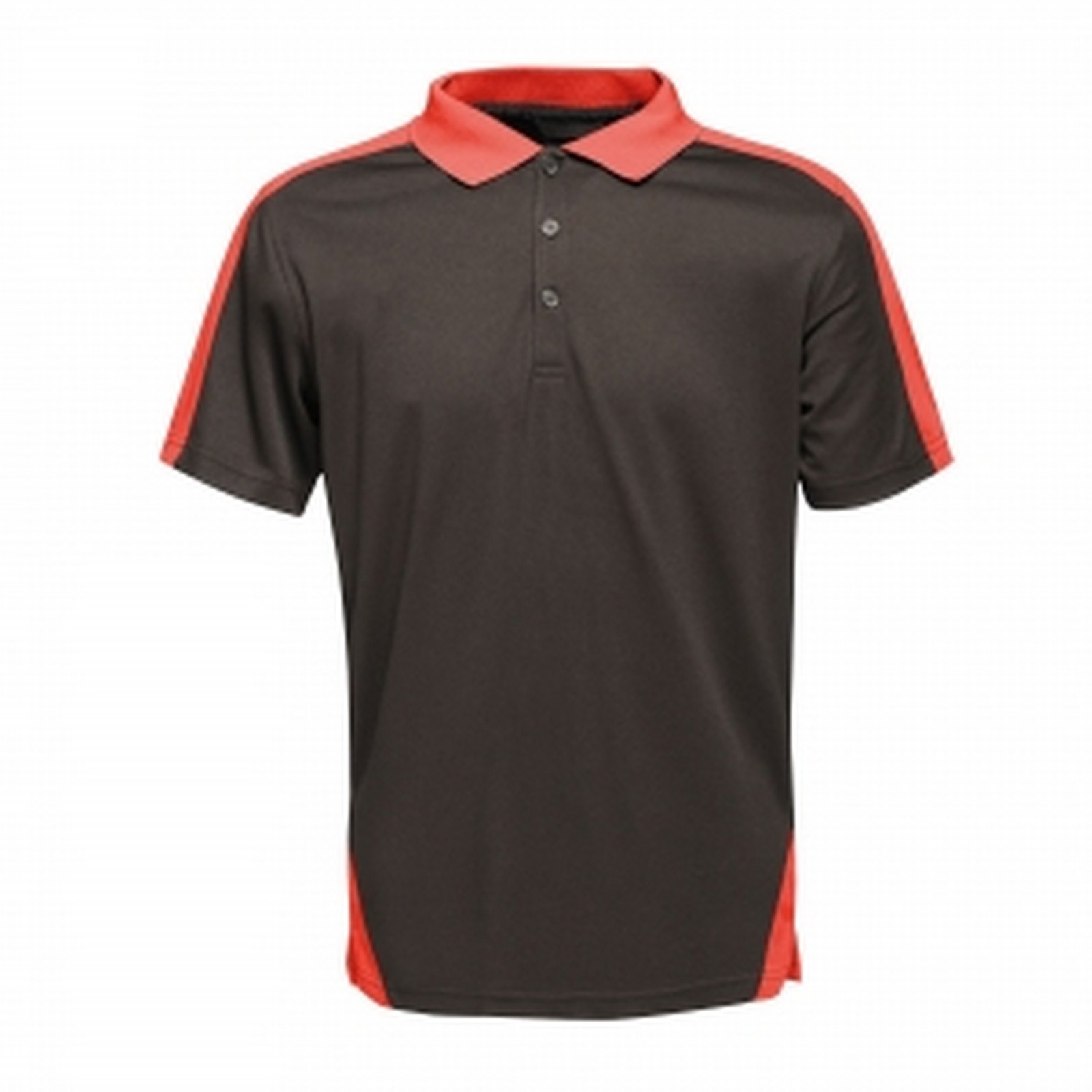 Regatta Men's   Black Polo Shirt Polyester /Classic Red in Size XL, BrandAlley