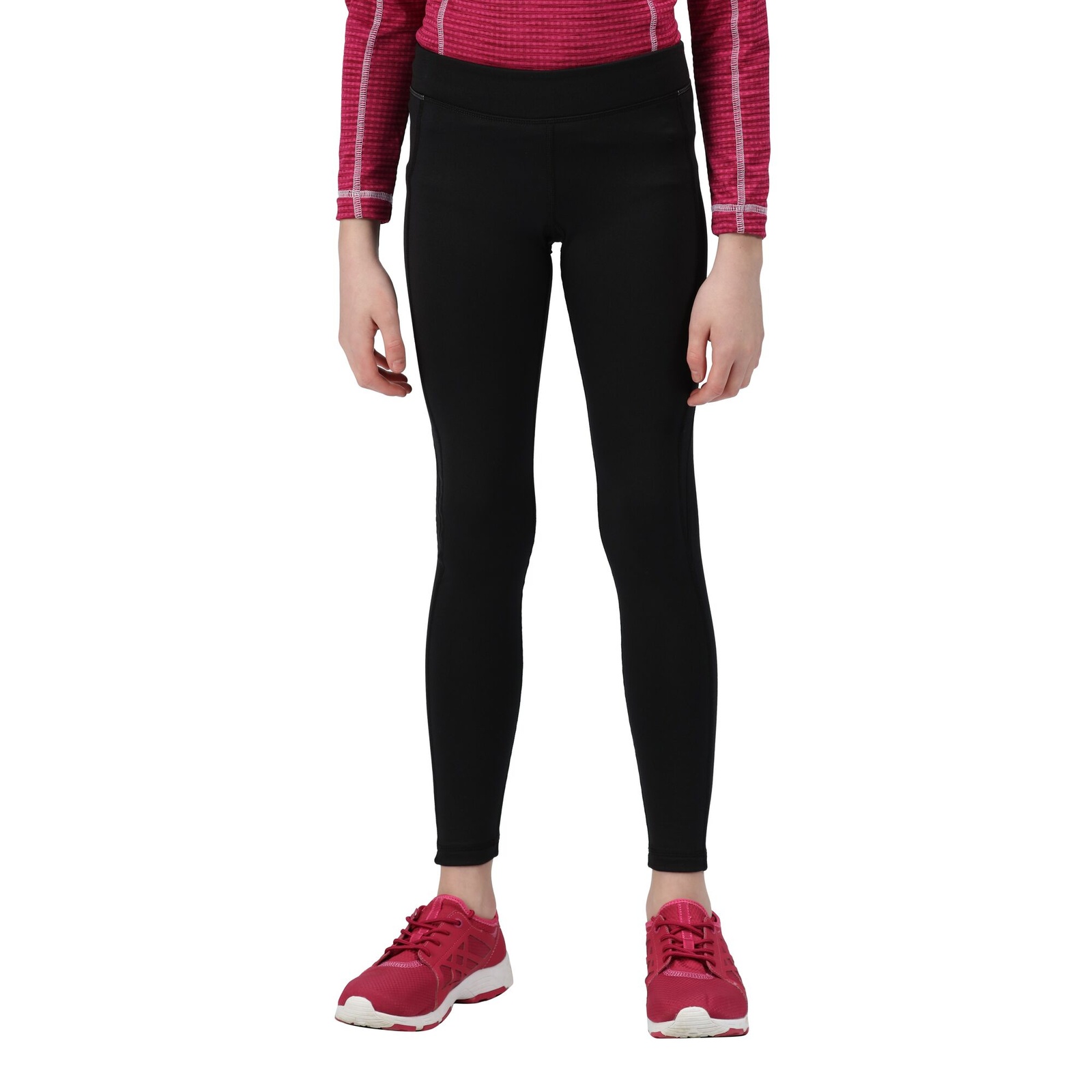 Regatta Girls  Leggings Barlia Polyester Black in Size 9/10 Years, BrandAlley