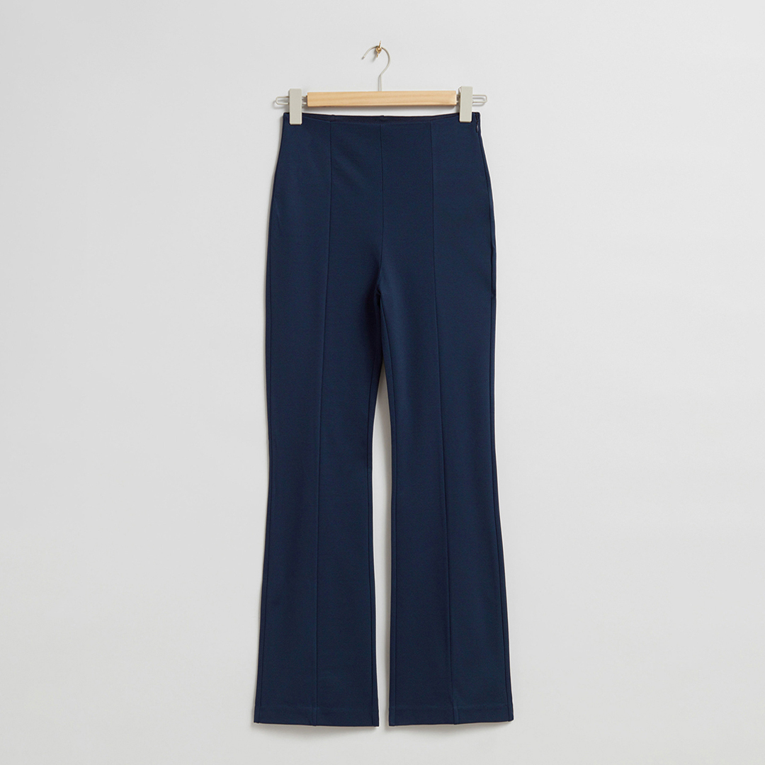 Blue Flared Trousers