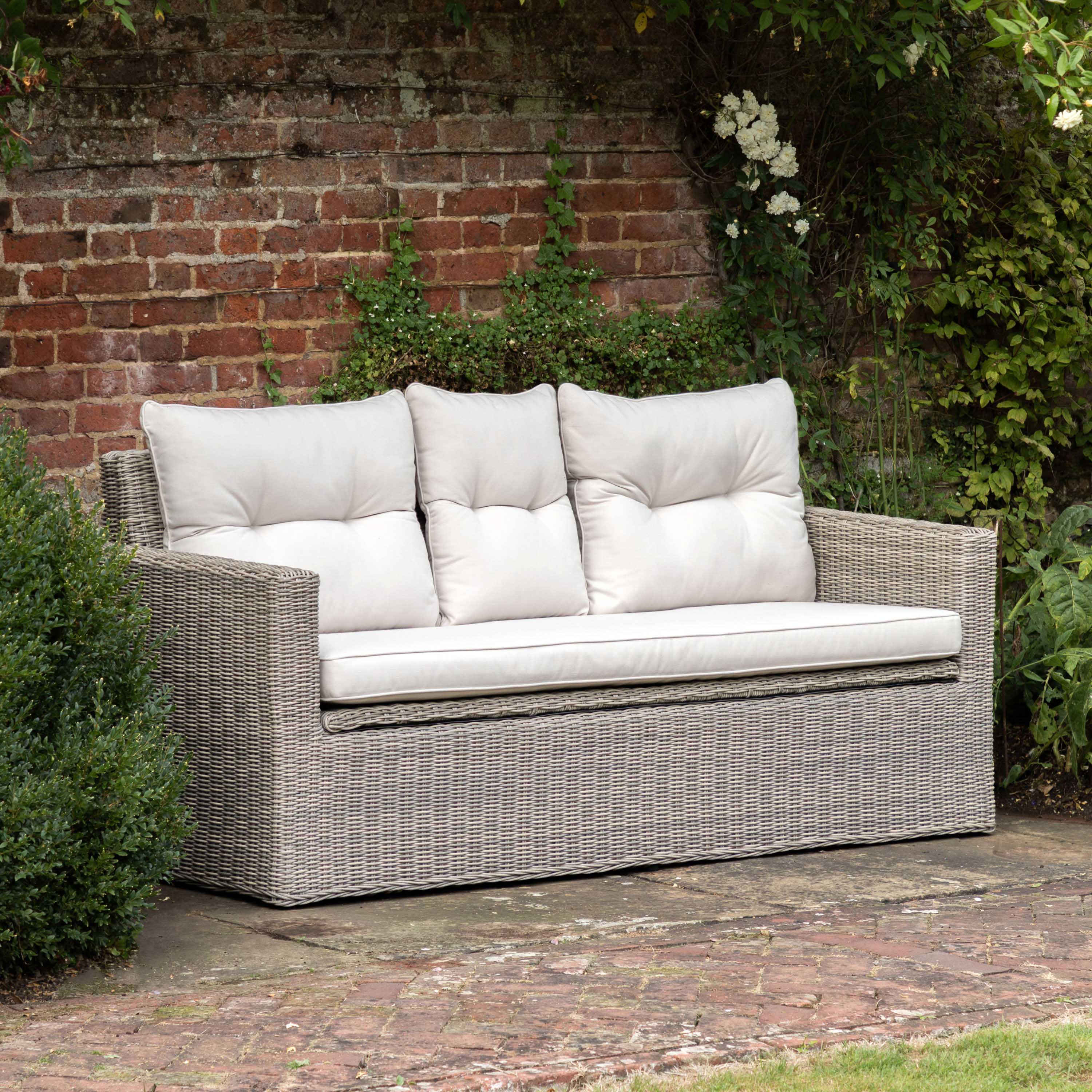 Gallery Living    Beige Portsmouth Storage Sofa 2 Seater in Size 2, BrandAlley