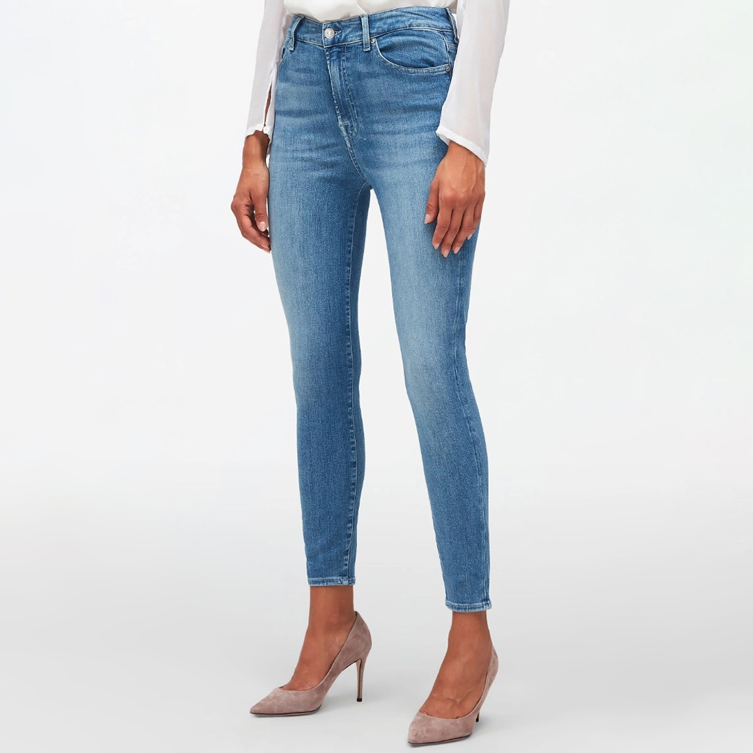 Blue Aubrey Skinny Stretch Jeans