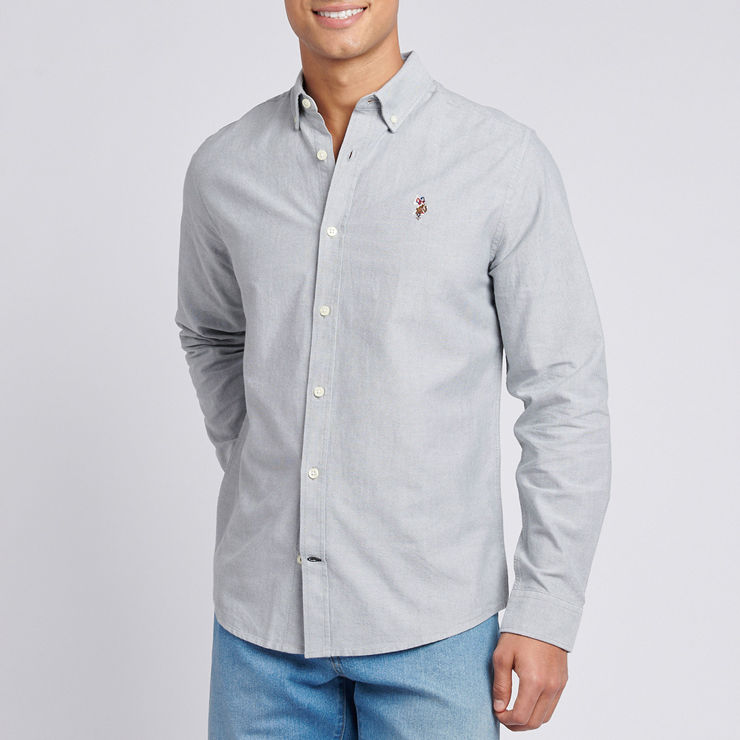 Light Green Oxford Long Sleeve Shirt