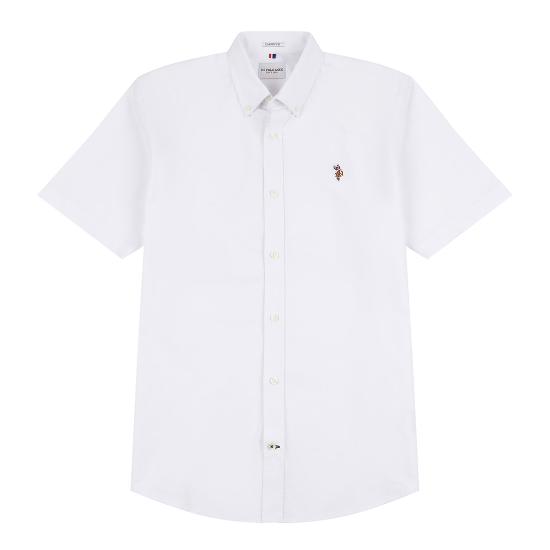 White Oxford Short Sleeve Cotton Shirt White Oxford Short Sleeve Cotton Shirt