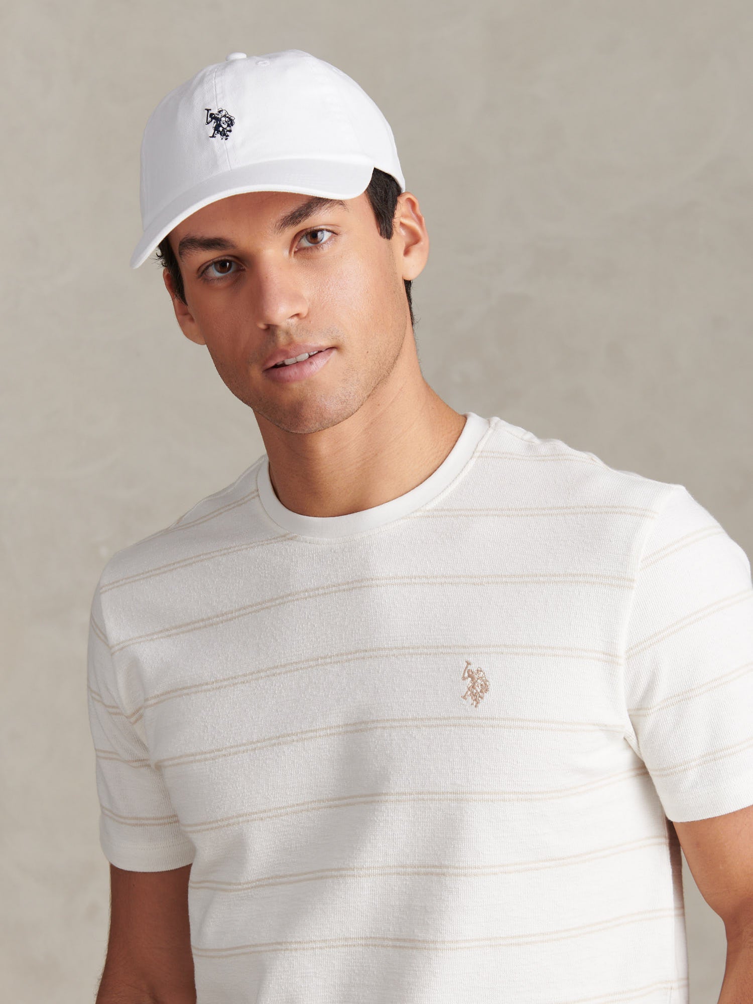 U.S. Polo Assn. Men's U.s. Polo Assn.  White Casual Cotton Cap , BrandAlley