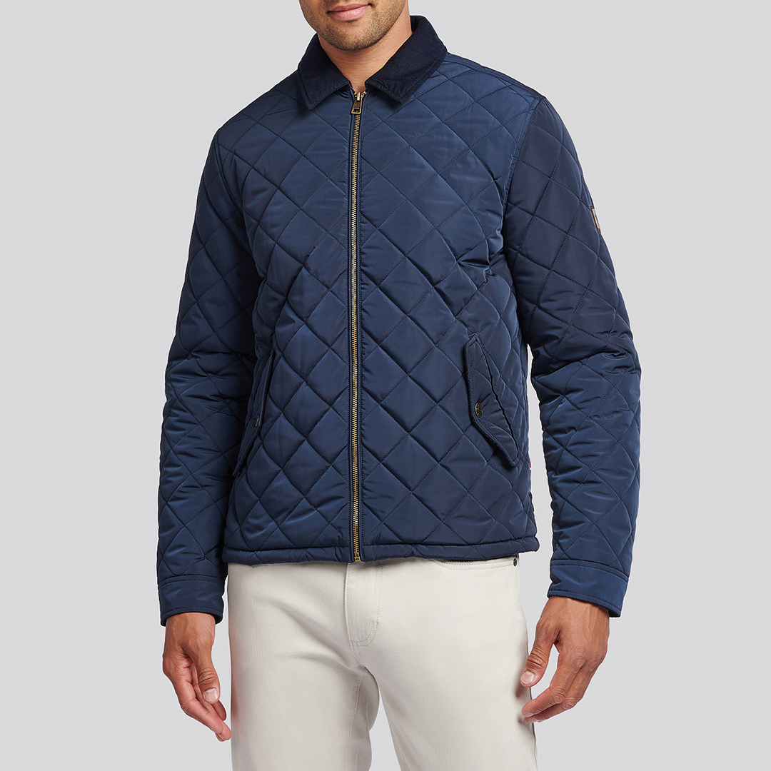 Diamond Quilt Padded Collared Jacket - U.S. Polo Assn. - Modalova