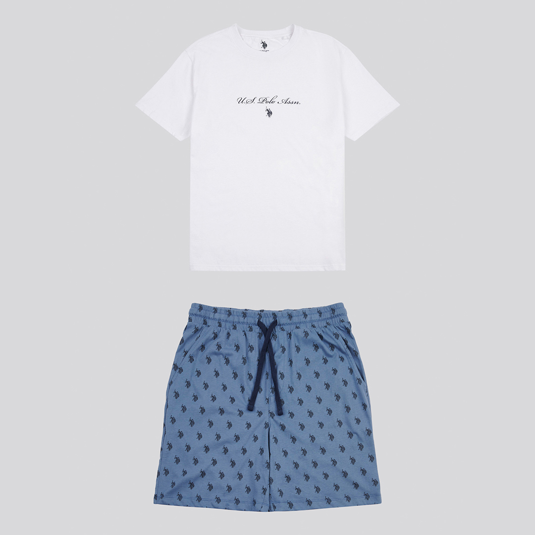 Printed Cotton Pyjama Set Horizon S - U.S. Polo Assn. - Modalova