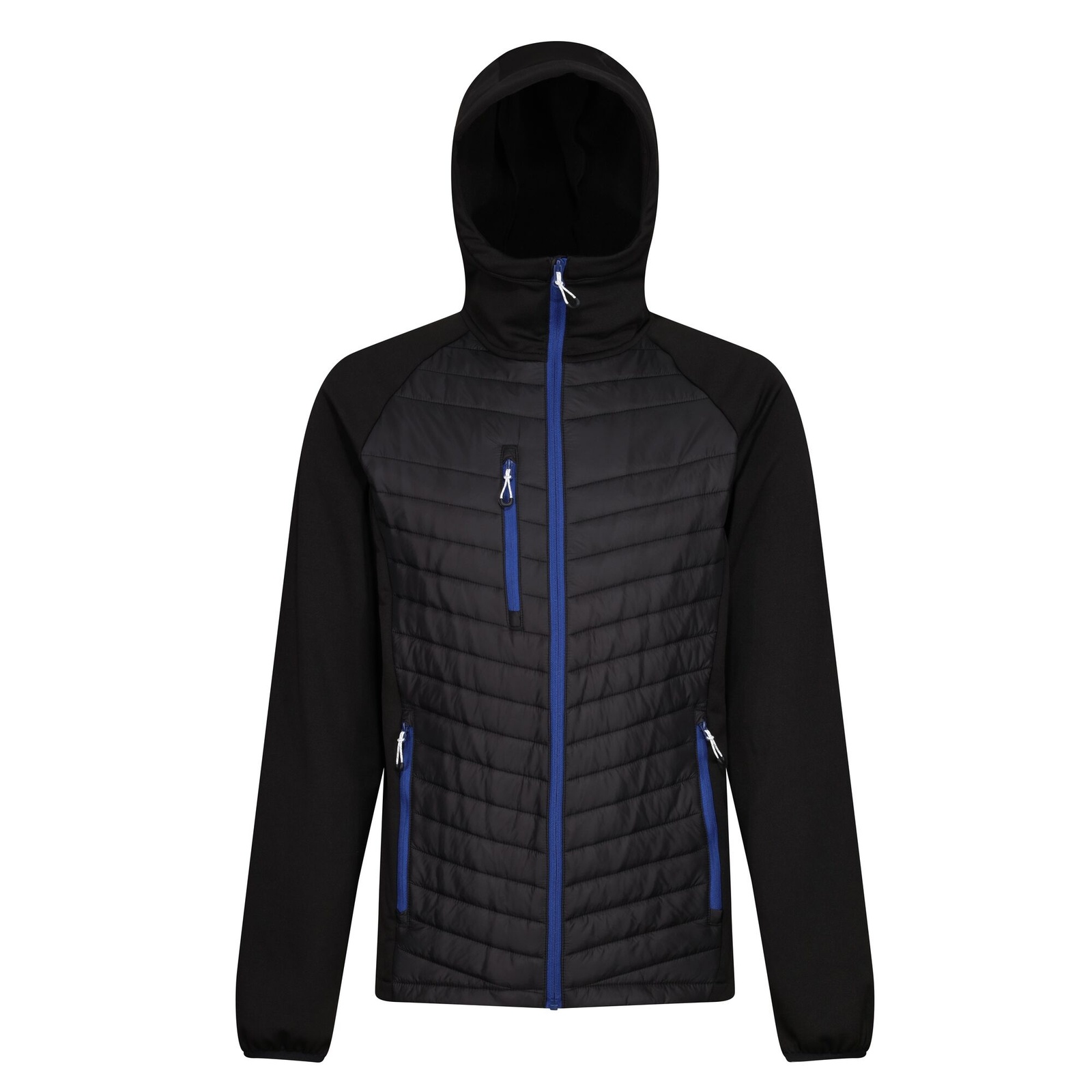 Regatta Men's  Hybrid Jacket Polyester Black/New Royal in Size XXL, BrandAlley