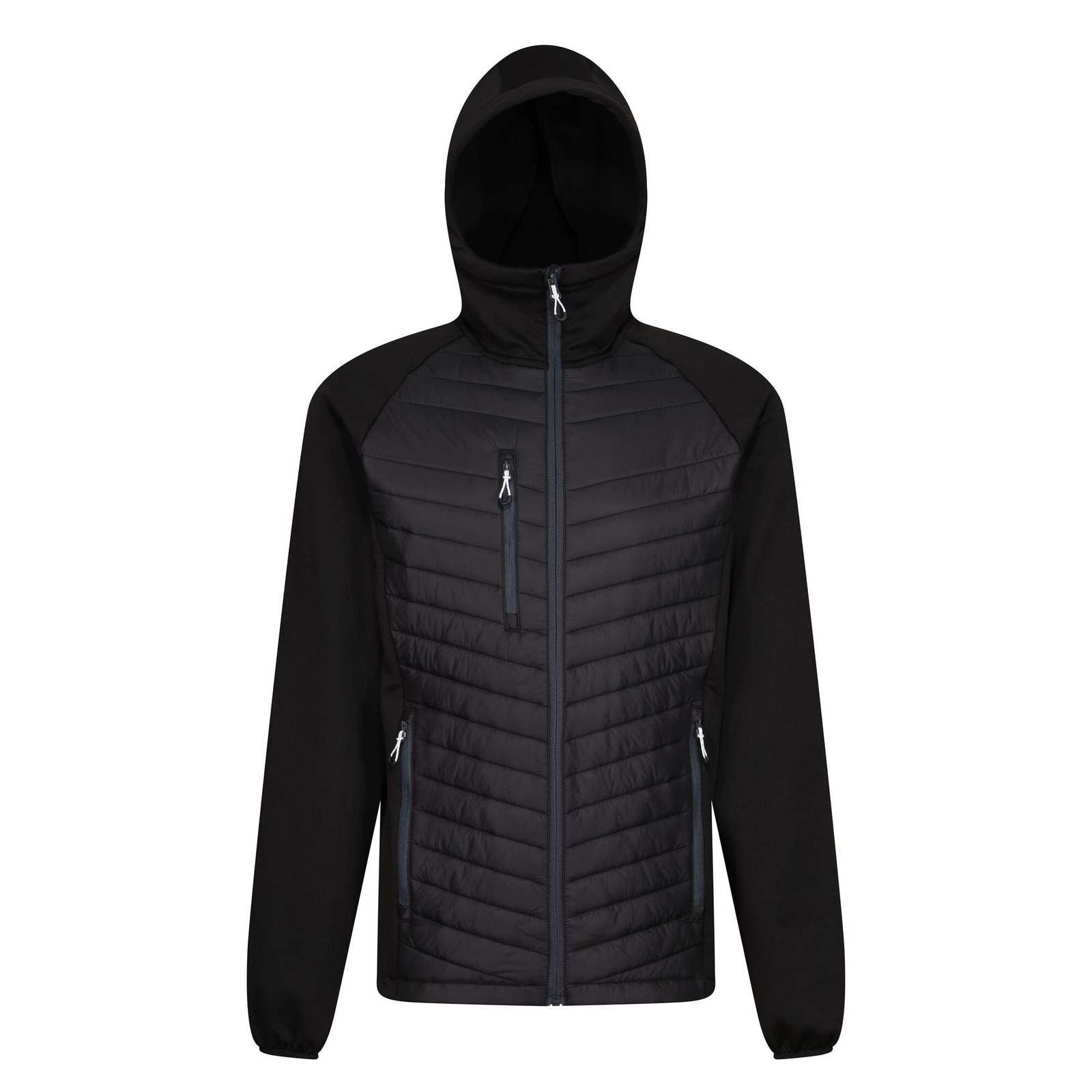 Regatta Men's  Hybrid Jacket Polyester Black/Seal Grey in Size L, BrandAlley