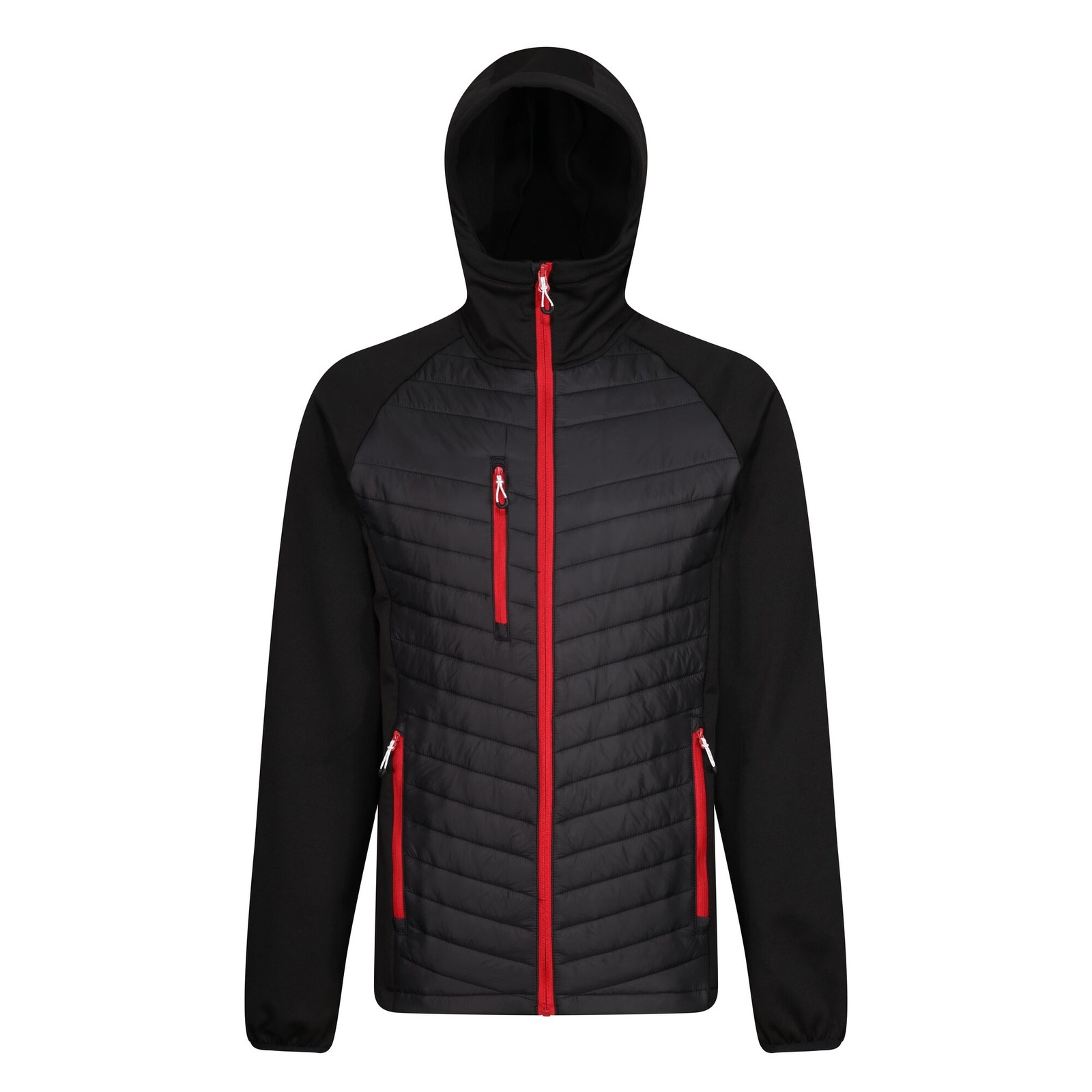 Regatta Men's   Black Hybrid Jacket Polyester /Classic Red in Size L, BrandAlley