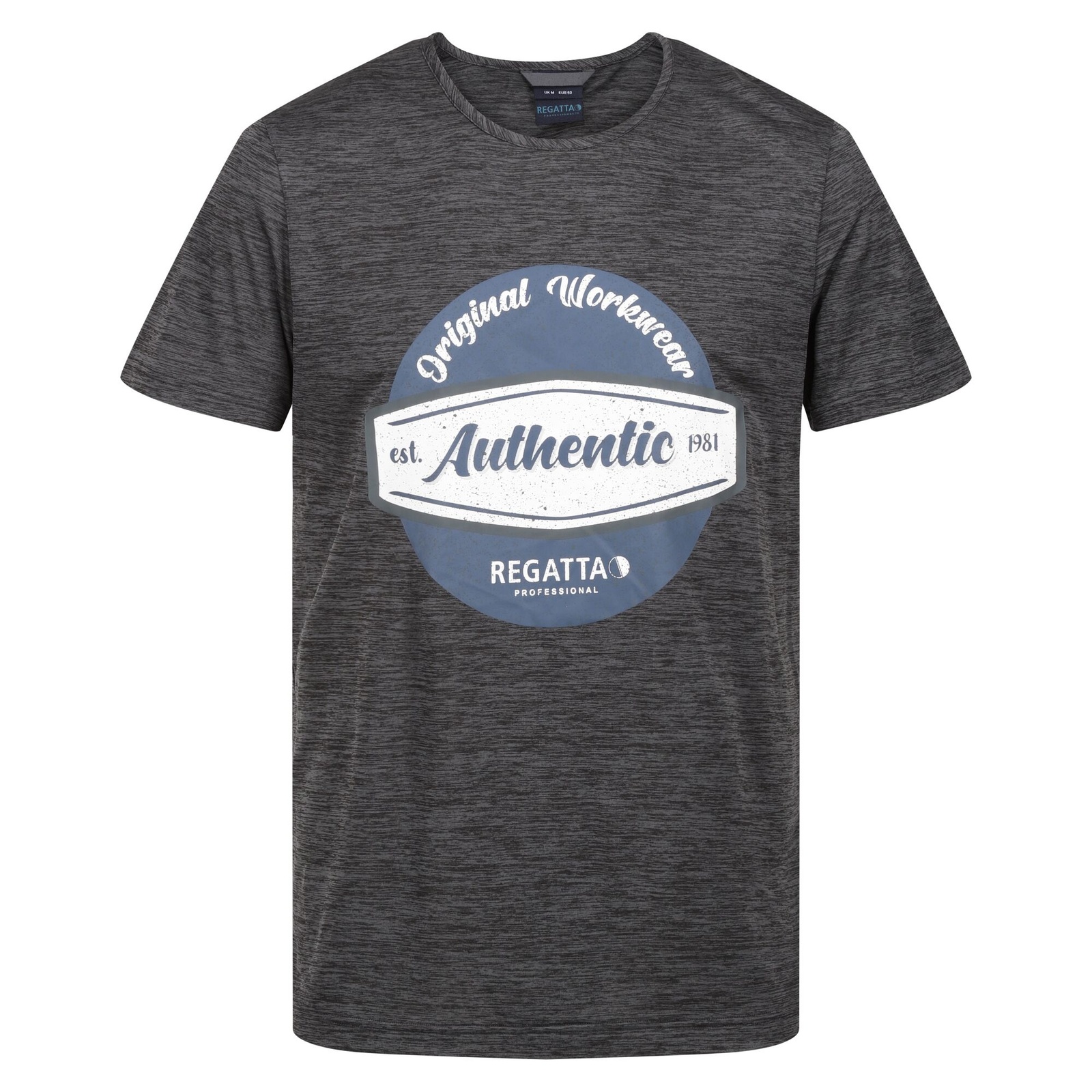 Regatta Men's  T-Shirt Polyester Seal Grey in Size S, BrandAlley