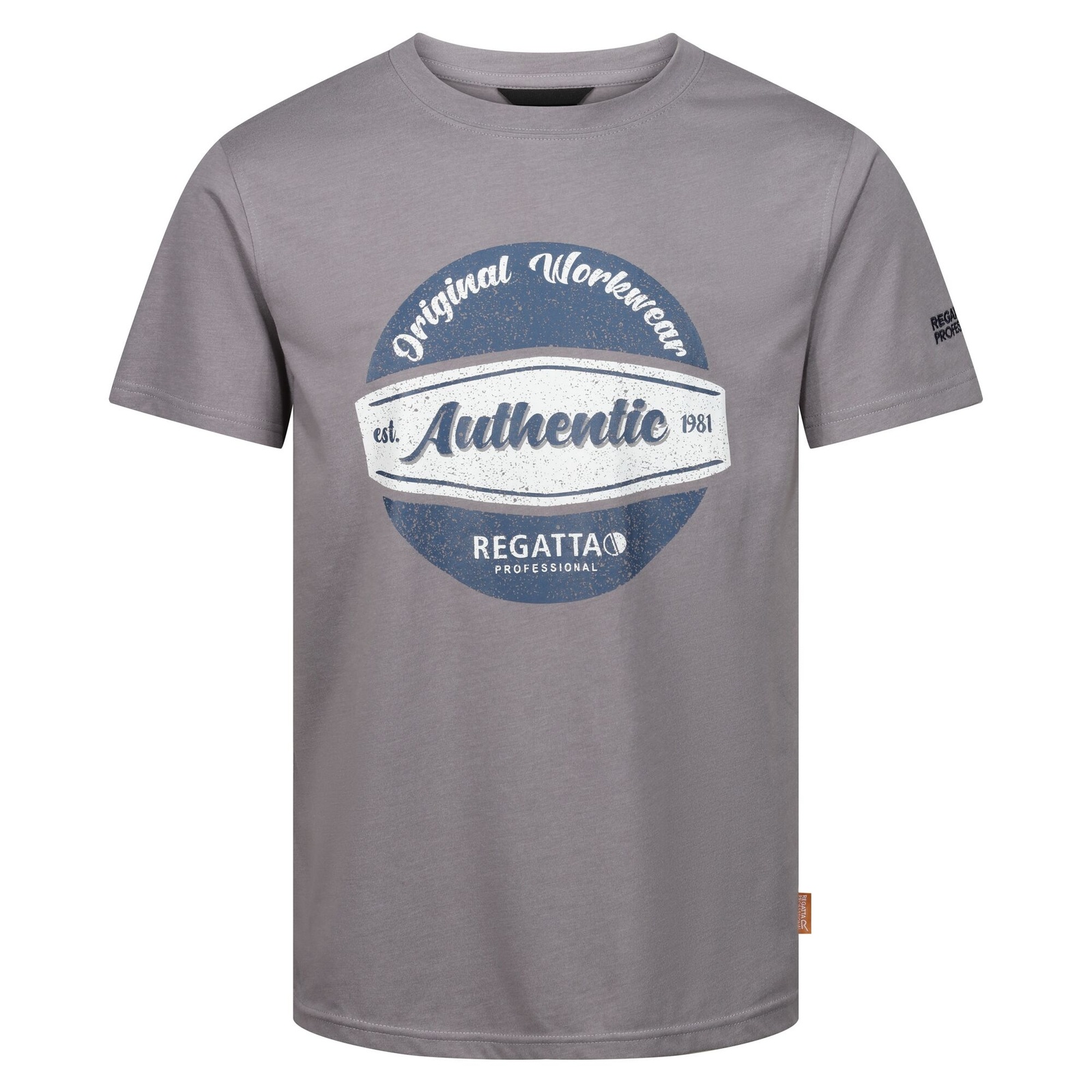 Regatta Men's   Grey T-Shirt Cotton Rock Marl in Size L, BrandAlley
