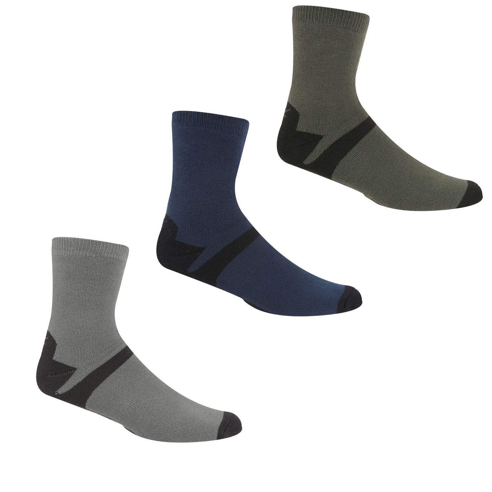Regatta Men's  Ankle Socks Lifestyle Polyester Dark Steel/Dark Denim in Size 9/12, BrandAlley
