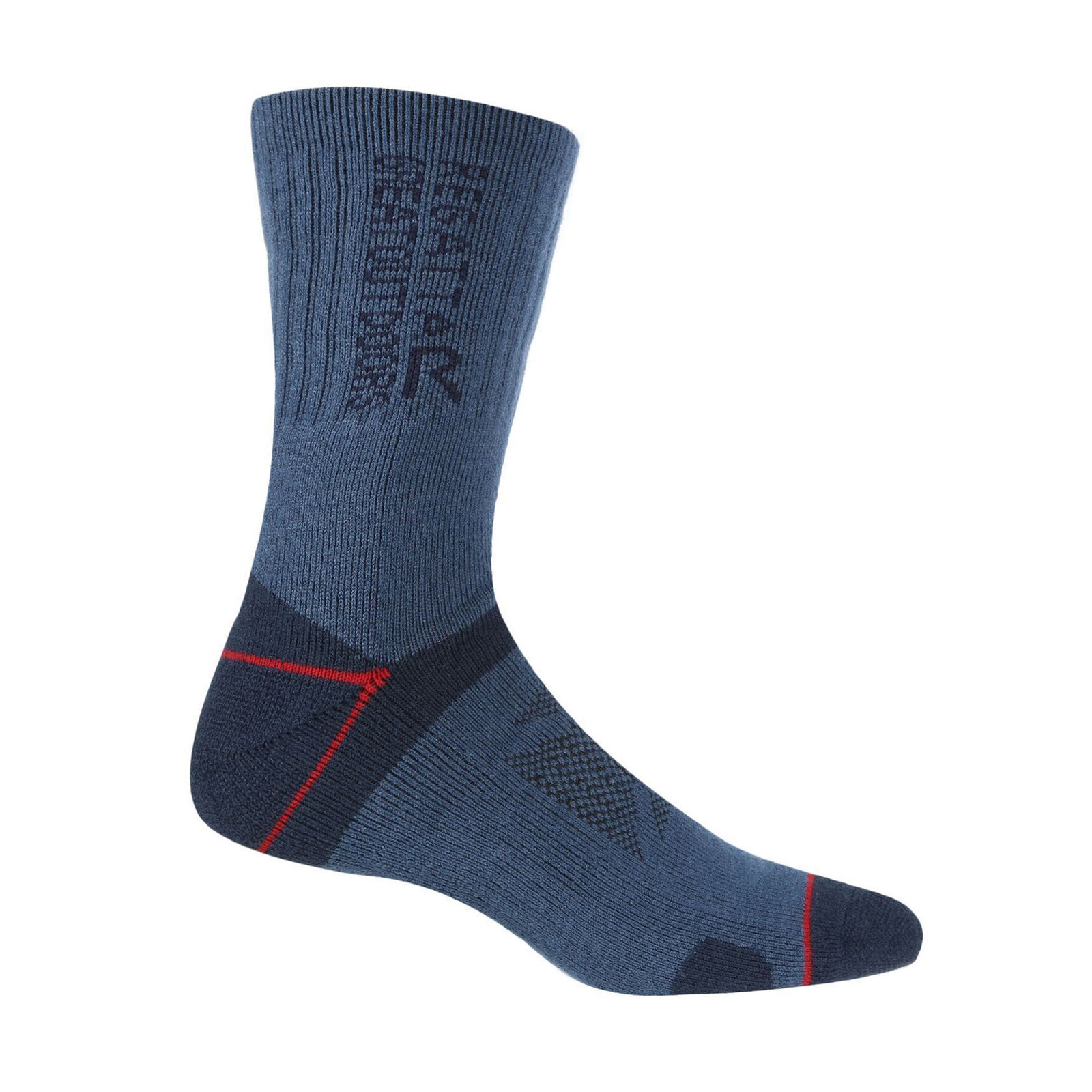 Regatta Men's  Socks Blister Protection II Acrylic Dark Denim/Dark Red in Size 6/8, BrandAlley