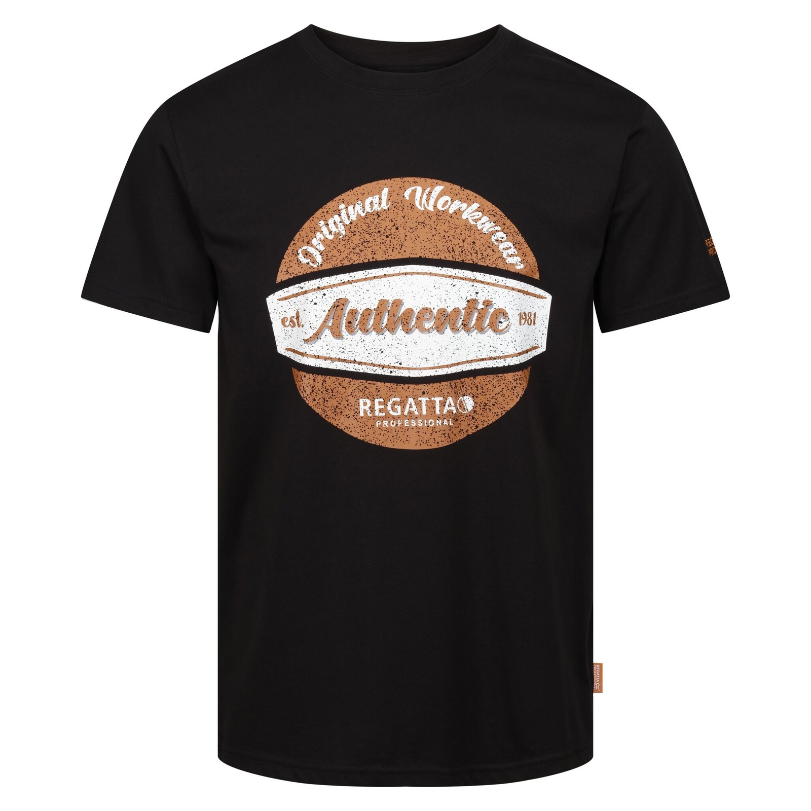 Regatta Men's   Black T-Shirt Cotton in Size M, BrandAlley