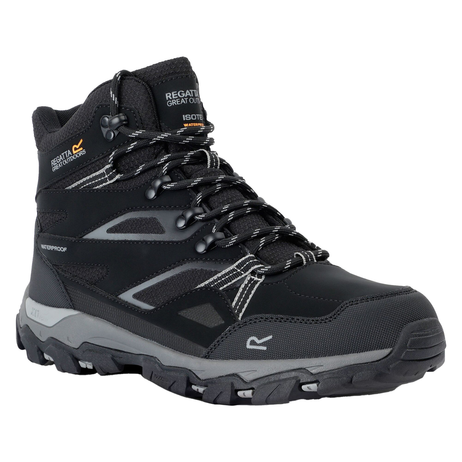 Regatta Men's   Black Walking Boots Holcombe Iii Mixed /Granite in Size 11, BrandAlley