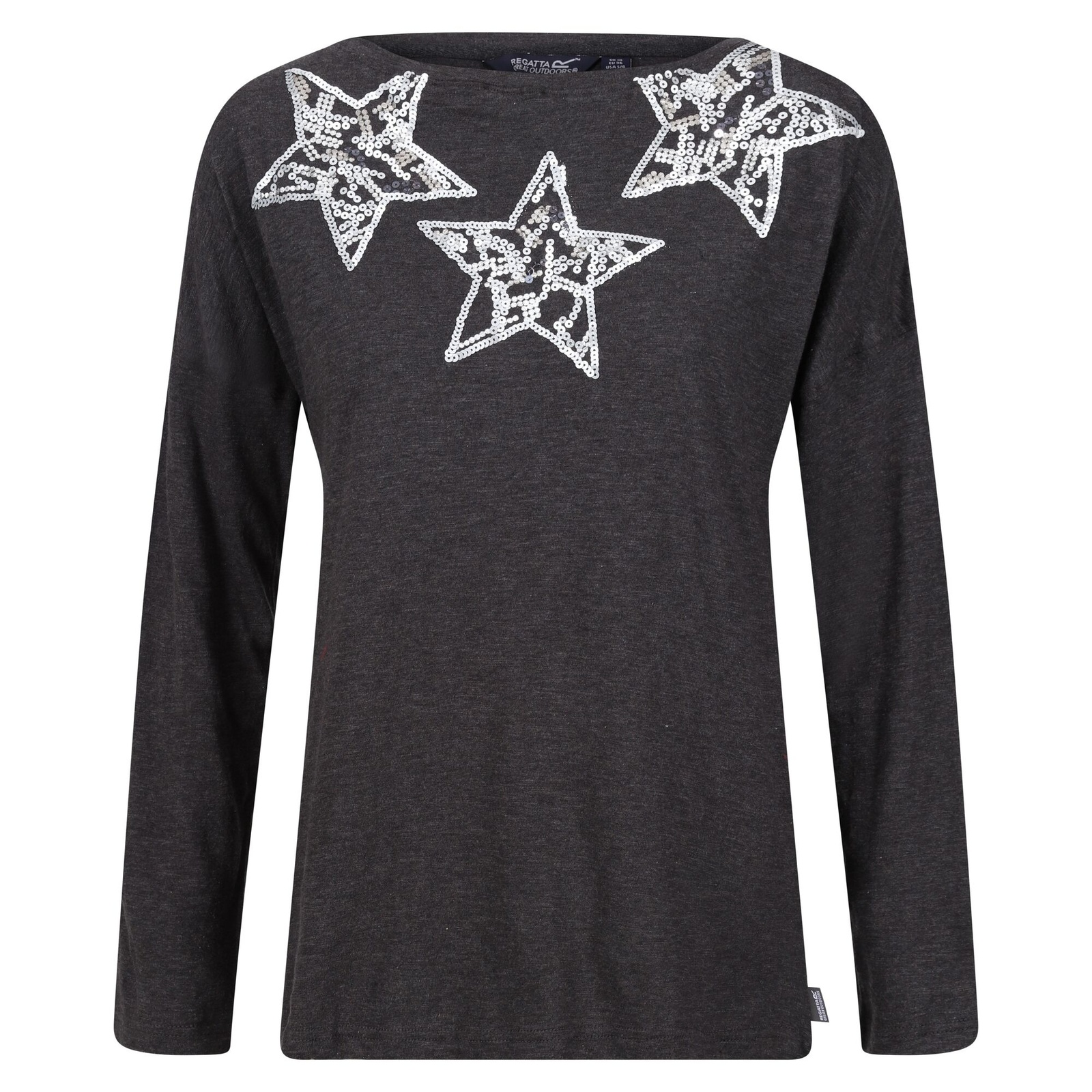 Regatta Women's  T-Shirt Carlene Viscose Dark Grey in Size 18, BrandAlley
