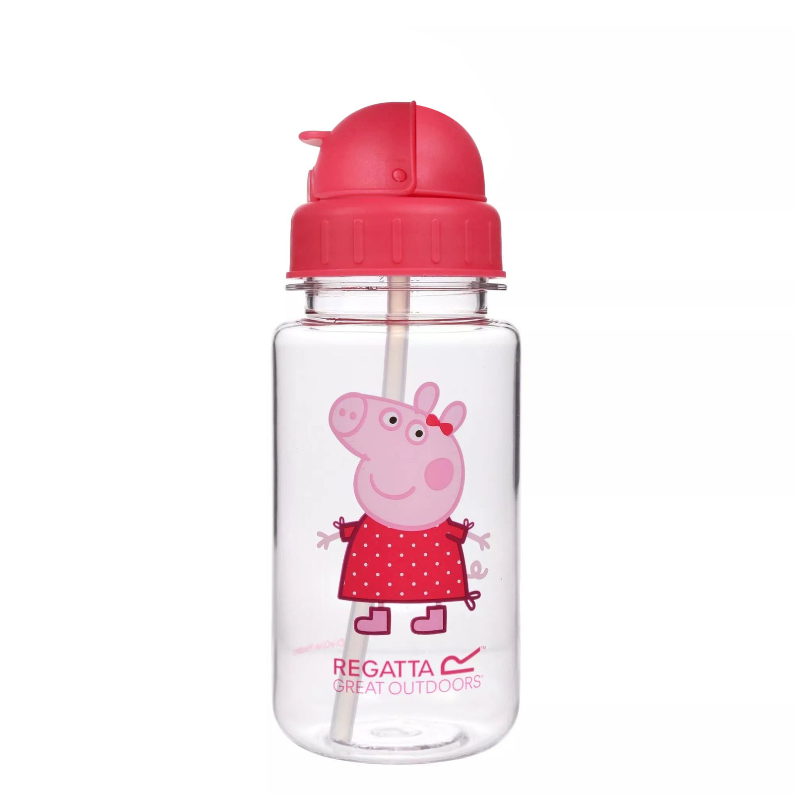 Regatta    Red Childrens/Kids Logo Peppa Pig Tritan Water Bottle Bright Blush , BrandAlley