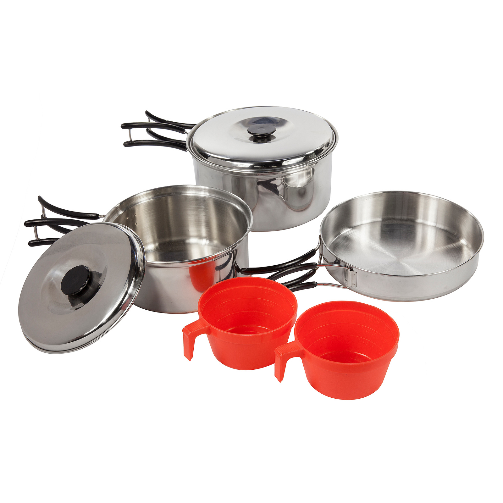 Regatta   Great Outdoors Compact Steel Camping Cooking Set Silver , BrandAlley