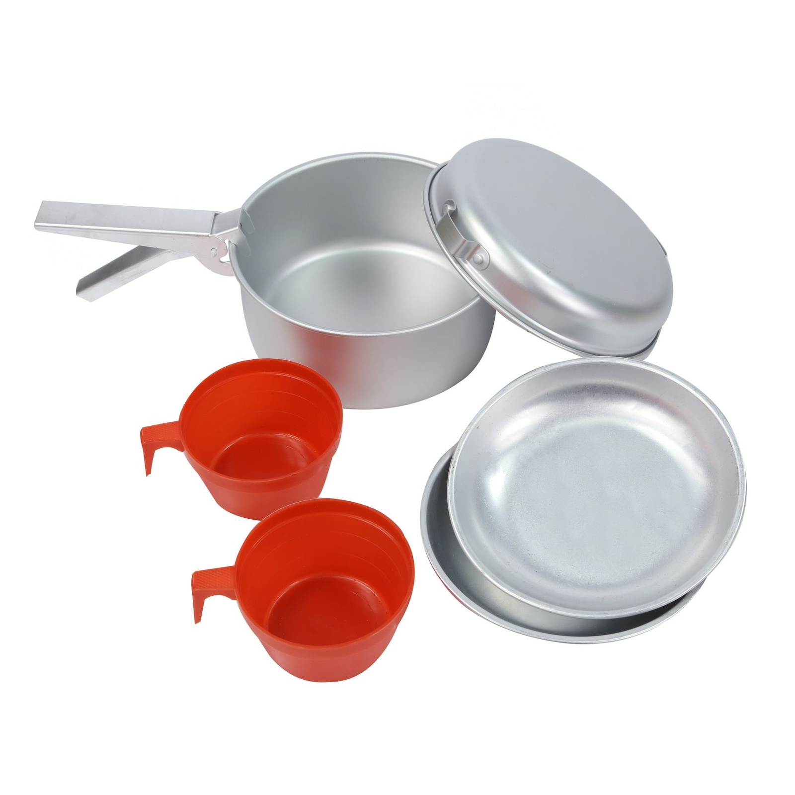 Regatta   2 Person Aluminium Cook Set Silver/Red , BrandAlley