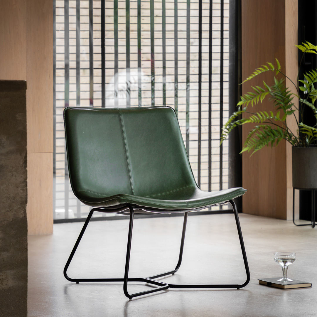 Gallery Living   Alexandra Lounge Chair Green in Size +44, BrandAlley