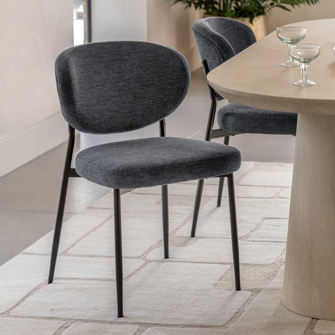 Gallery Living   Zaro Dining Chair Charcoal (2pk) in Size 2, BrandAlley