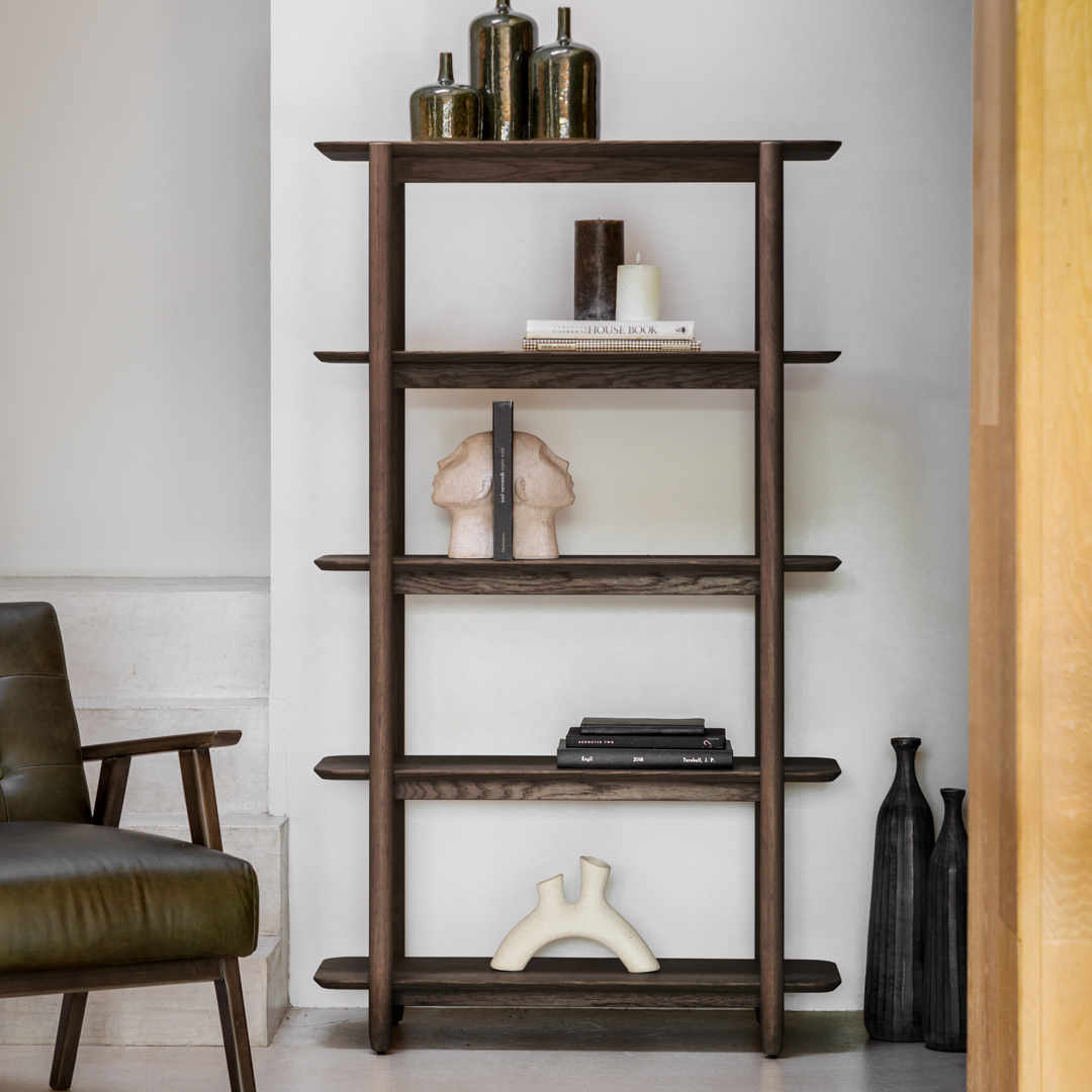 Gallery Living   Collins Open Tall Display Smoked in Size 4, BrandAlley