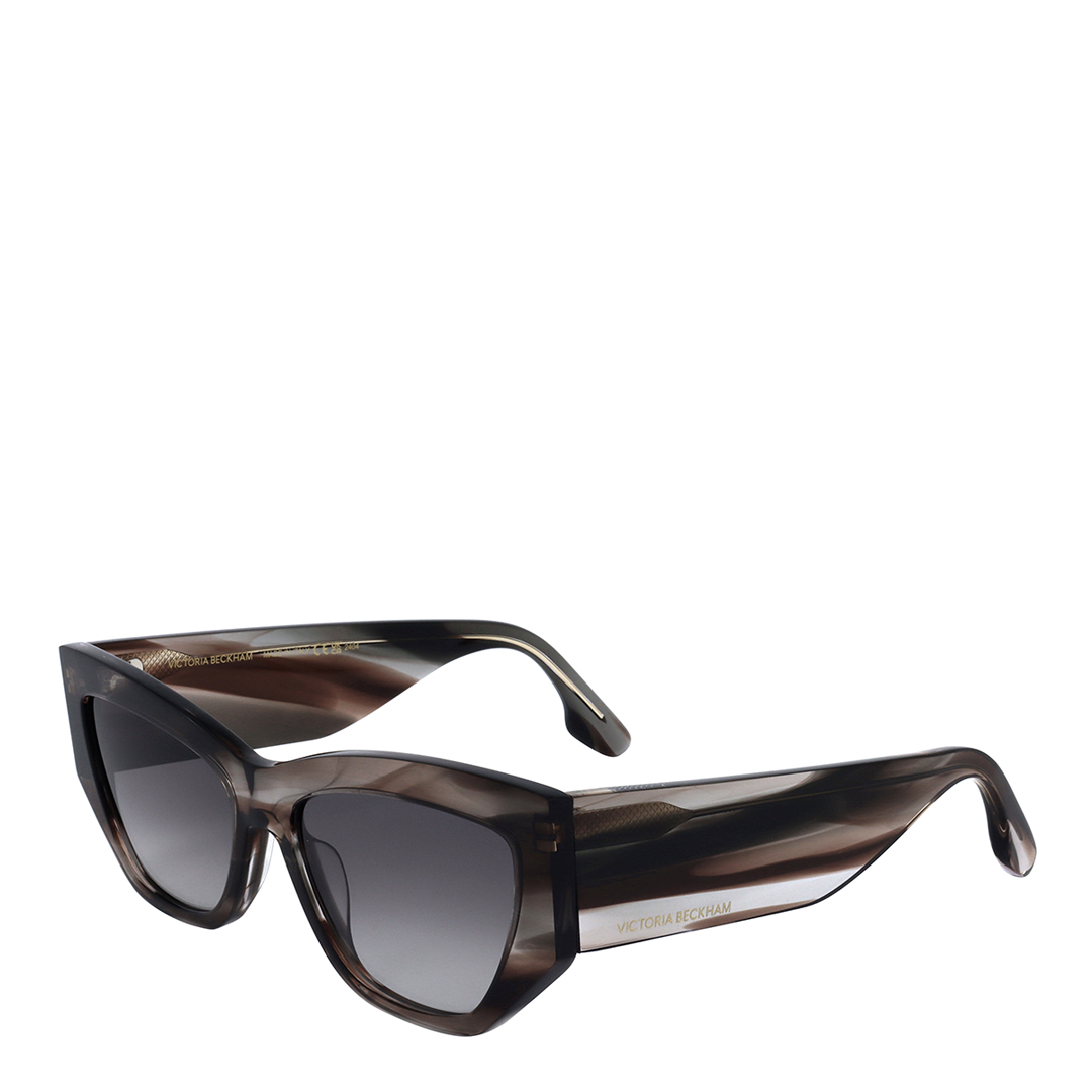 Striped Grey Victoria Beckham Sunglasses 55mm