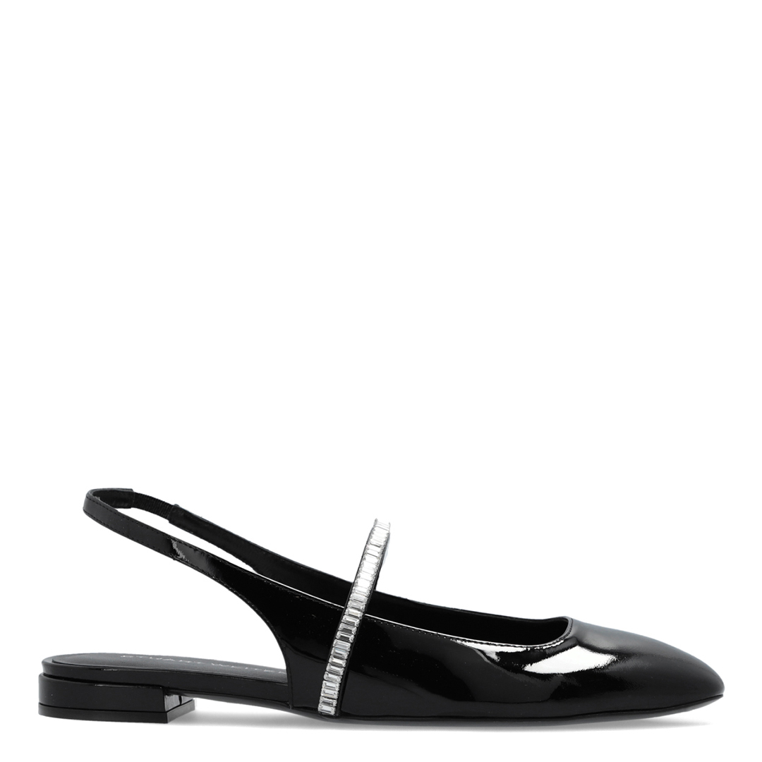 Black Stefanie Crystal Slingback Pump
