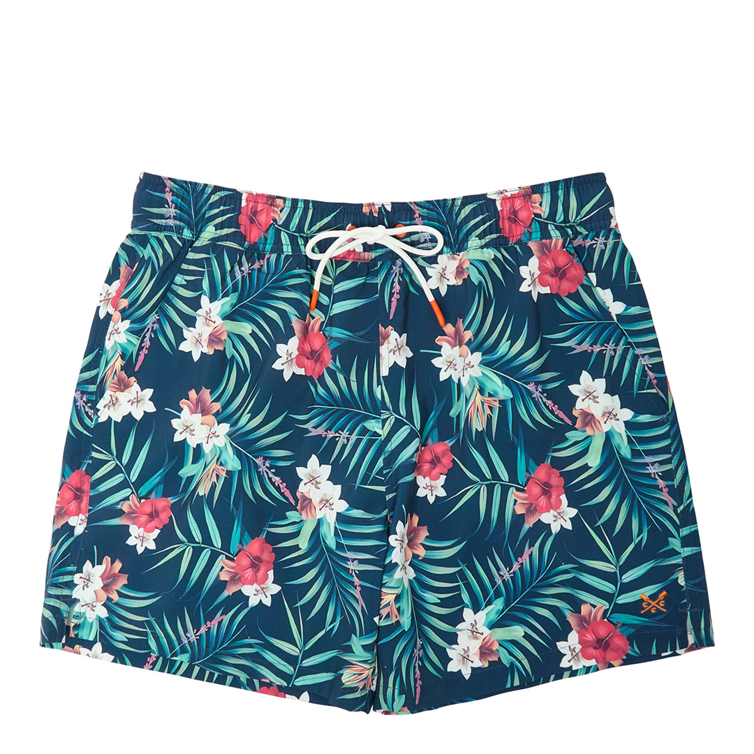 Tropical Print Swim Shorts - Crew Clothing - Modalova
