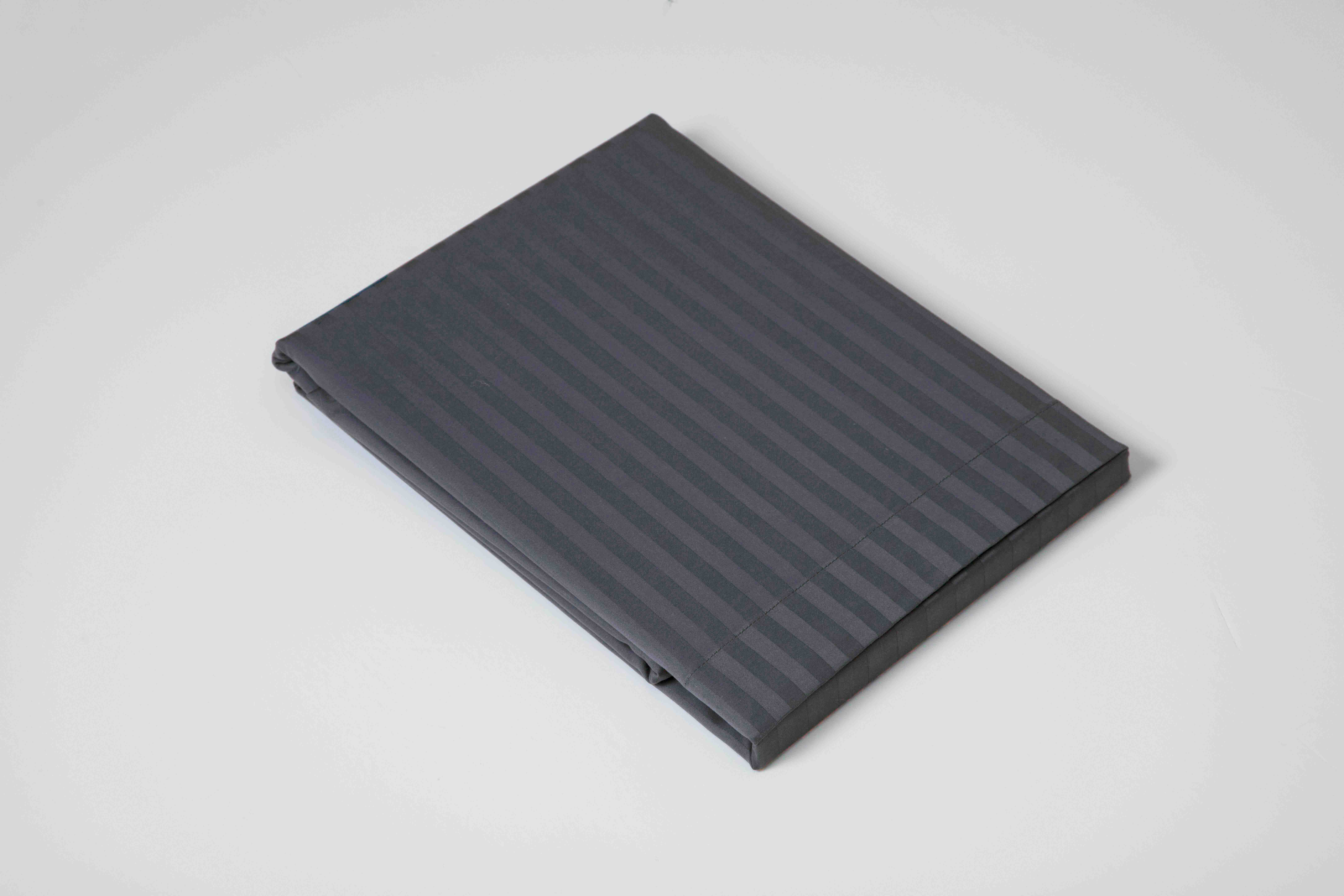 Belledorm    Charcoal 540Tc Hotel Suite Satin Stripe Flat Sheet King/Superking in Size Kingsize, BrandAlley