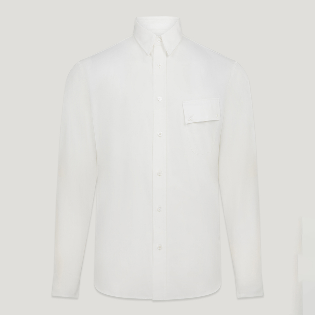 White Pitch Cotton Shirt