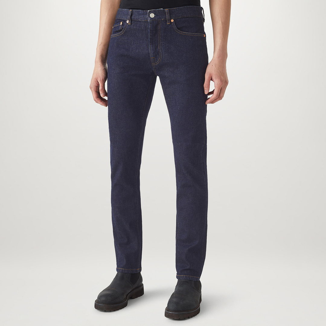 Navy Longton Slim Leg Jean