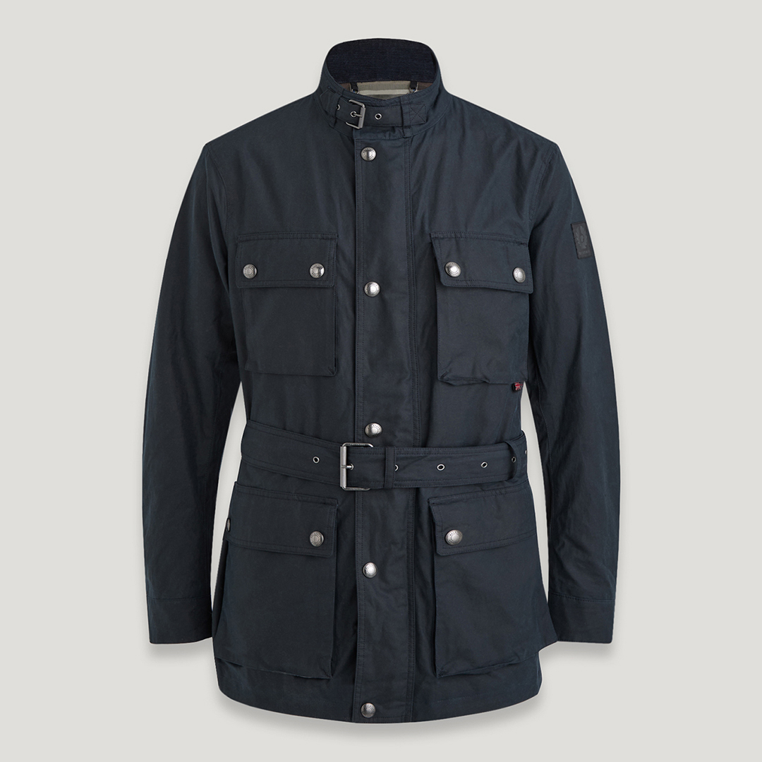 Navy Roadways Cotton Jacket - Belstaff - Modalova