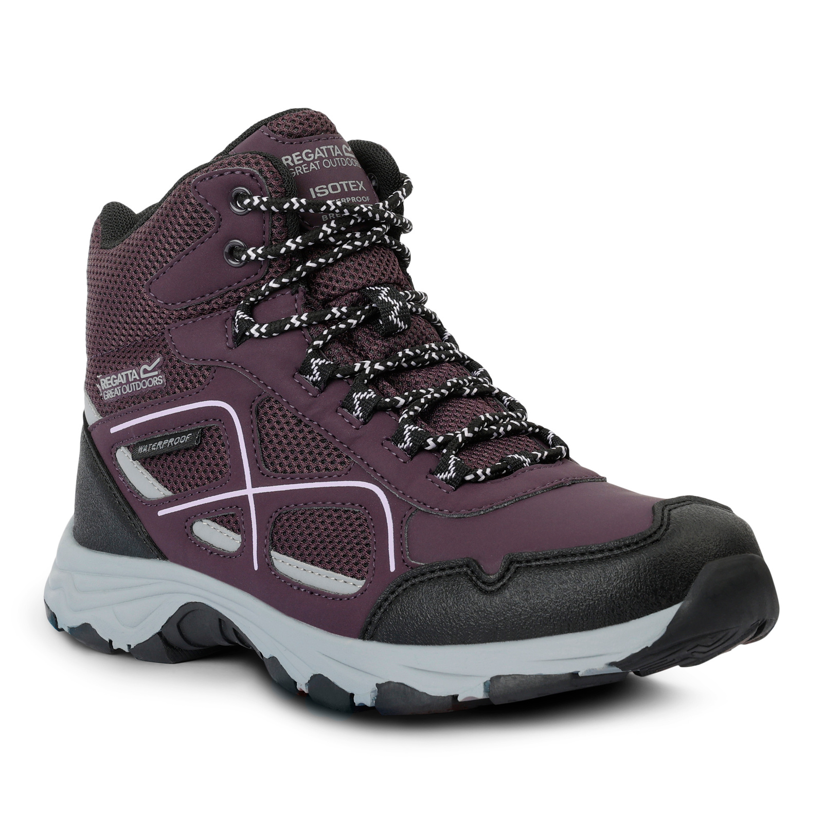 Regatta Women's   Purple Walking Boots Lady Vendeavour Polyurathane Deep Plum/Lilac Frost in Size 4, BrandAlley