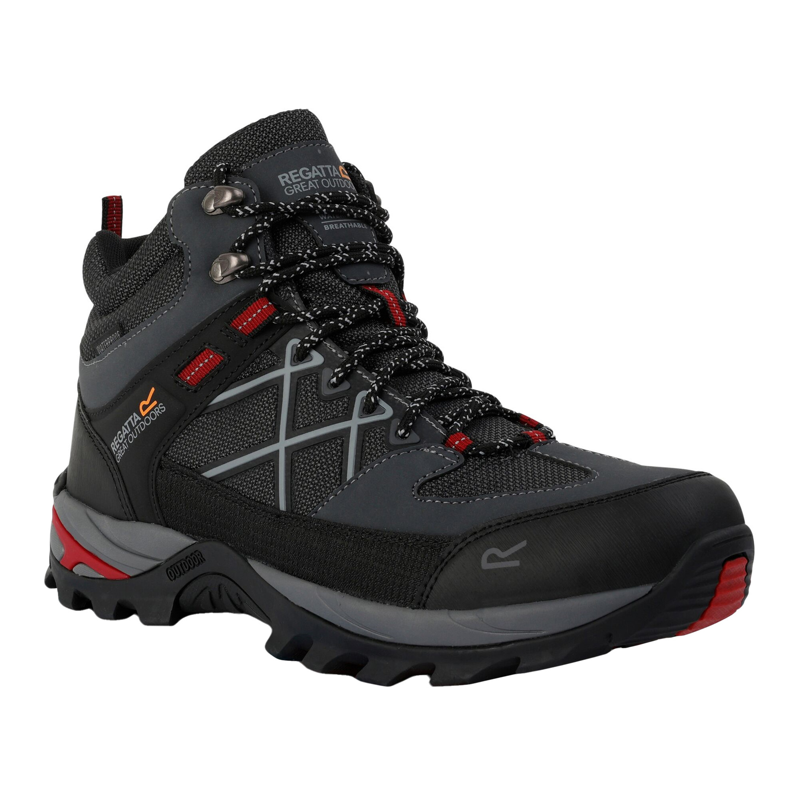 Regatta Men's  Walking Boots Samaris III Mixed Briar/Rio Red in Size 9.5, BrandAlley