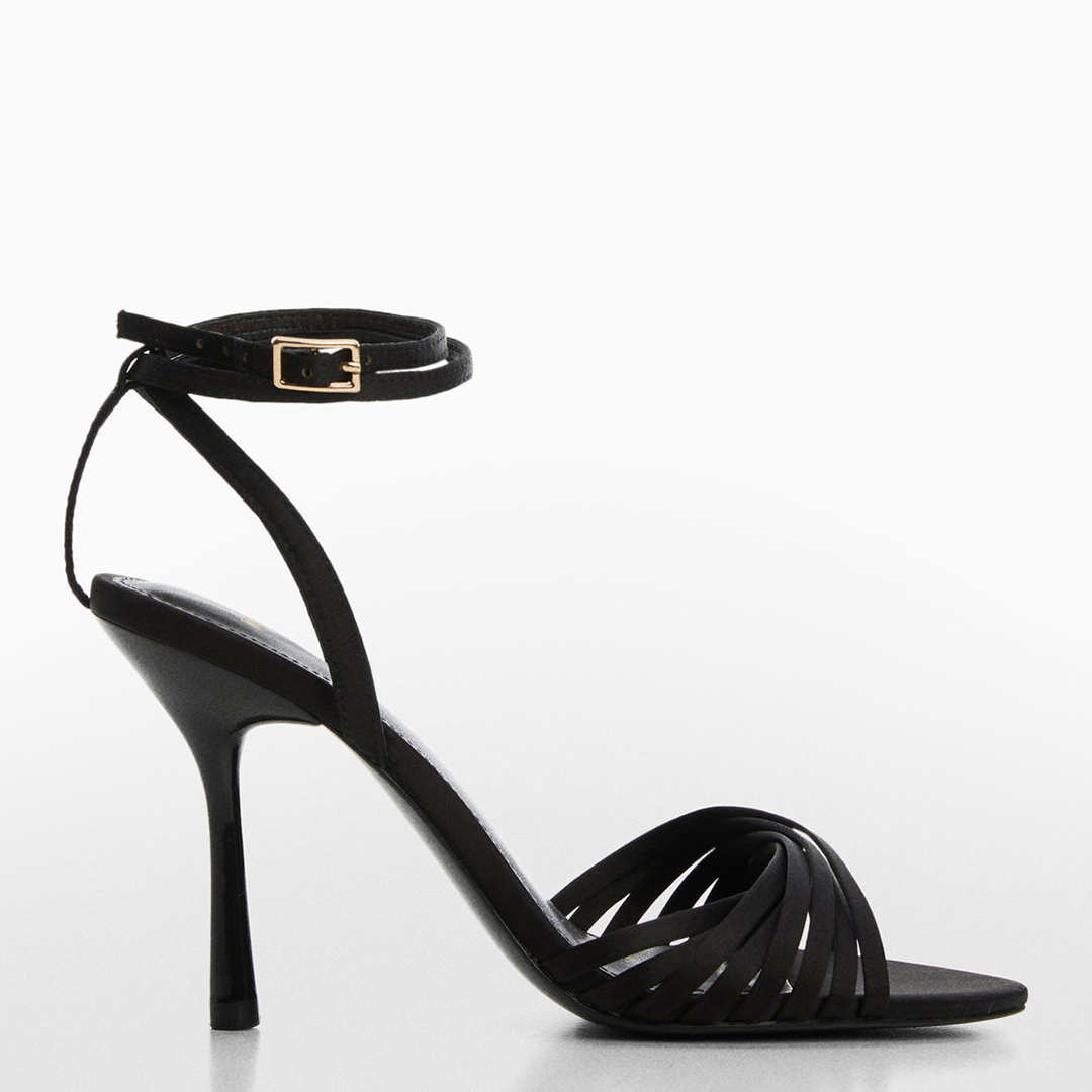 Black Vicky Heeled Sandals