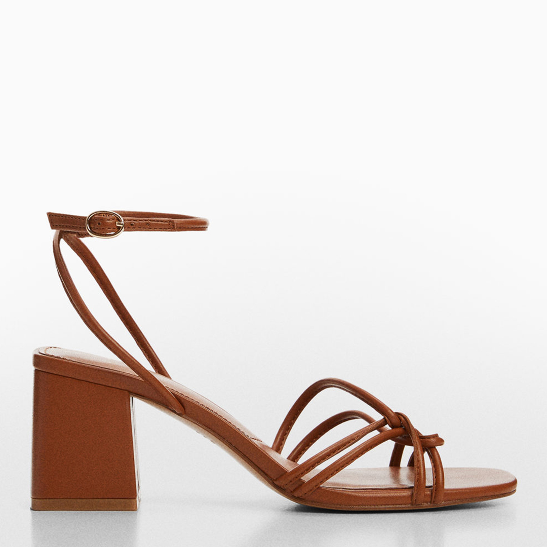 Brown Strappy Heeled Sandals