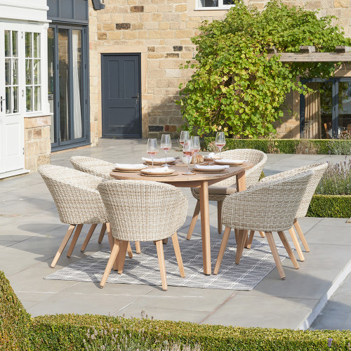 Pacific   Cabon Outdoor 6 Seater Dining Set in Size L, BrandAlley