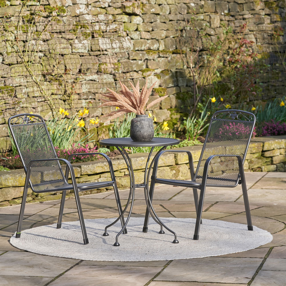 Pacific   Savoy Steel 2 Seater Bistro Set in Size M, BrandAlley