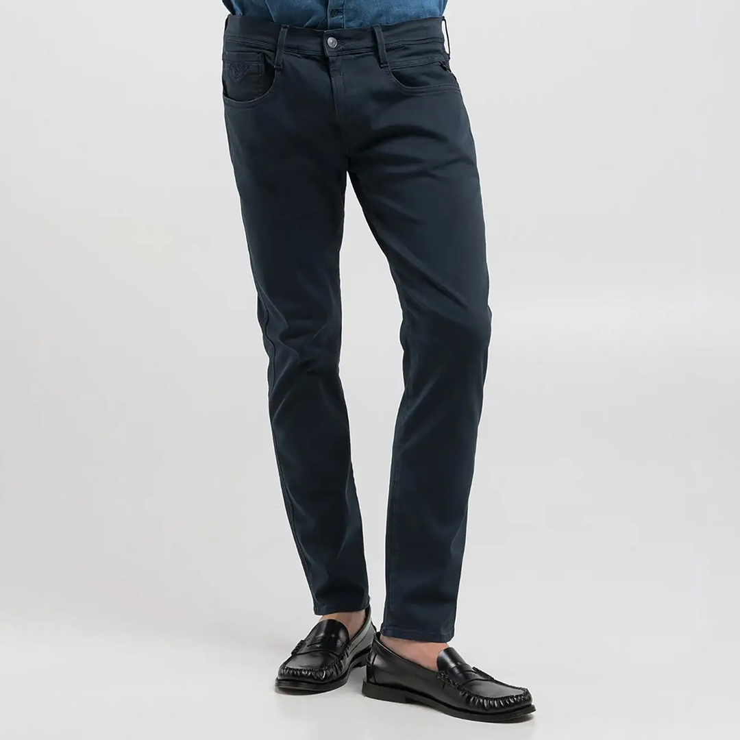 Navy Anbass Hyperflex Xlite Jeans