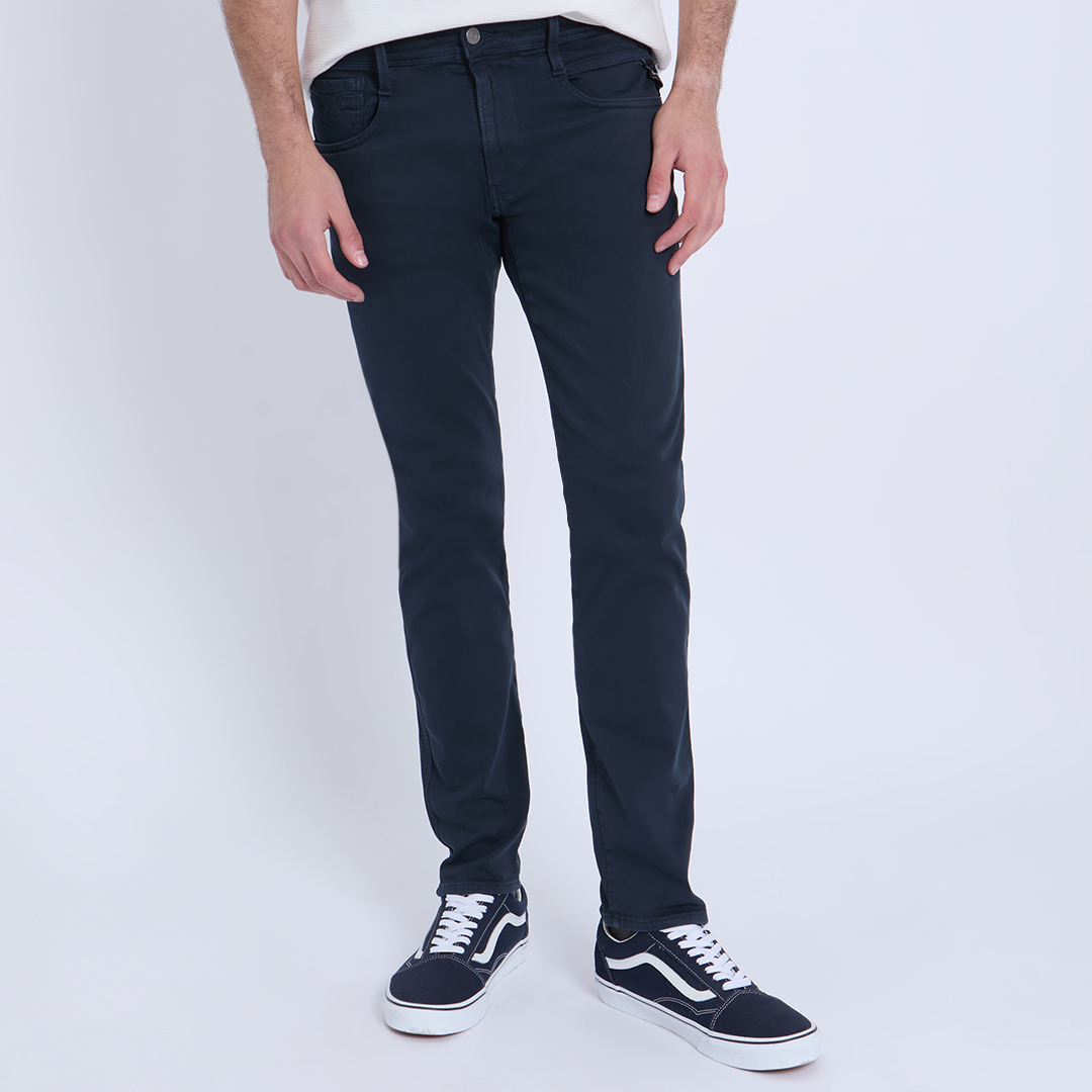 Replay Men's  Navy Anbass Hyperflex Xlite Jeans in Size 34 32, BrandAlley