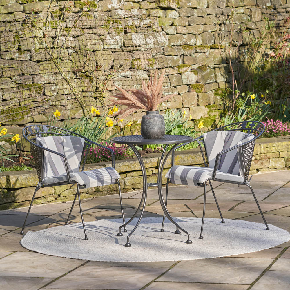 Pacific   Elegance Steel 2 Seater Bistro Set with Cushions in Size M, BrandAlley