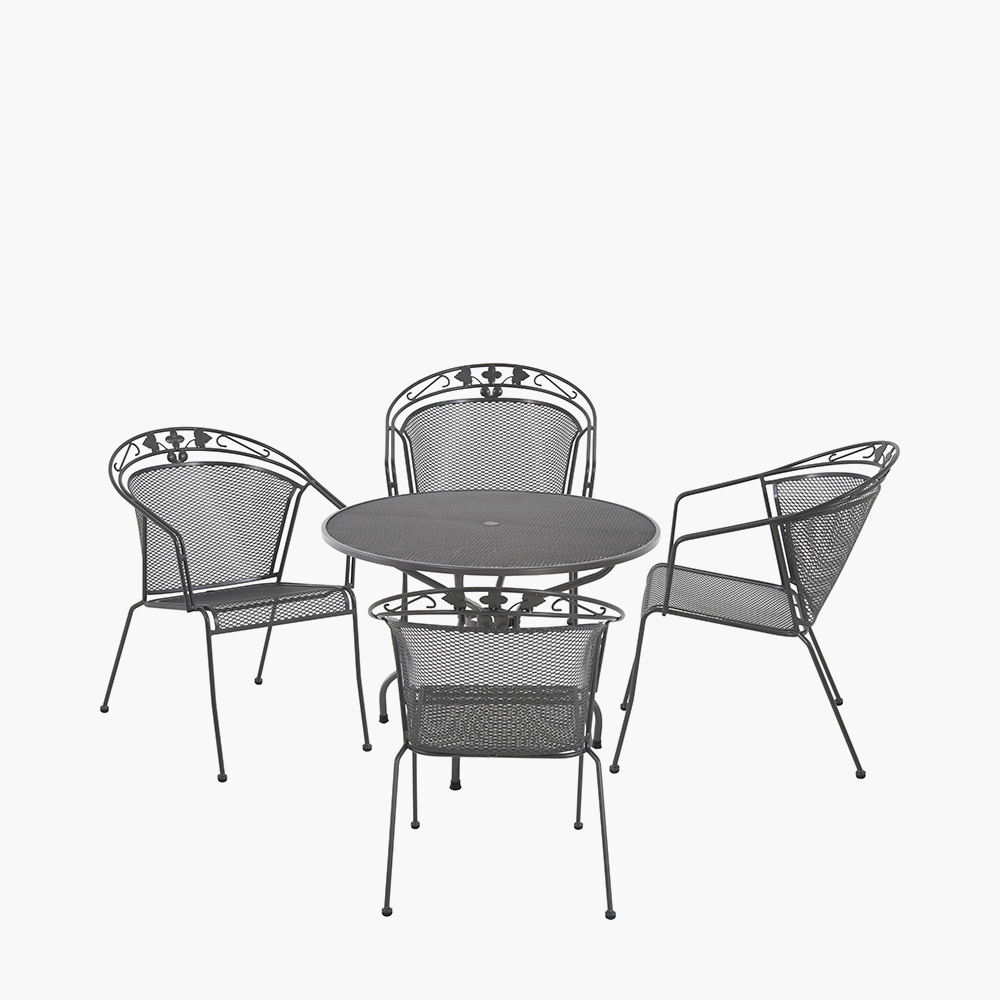 Pacific   Elegance Round 4 Seater Dining Set in Size M, BrandAlley