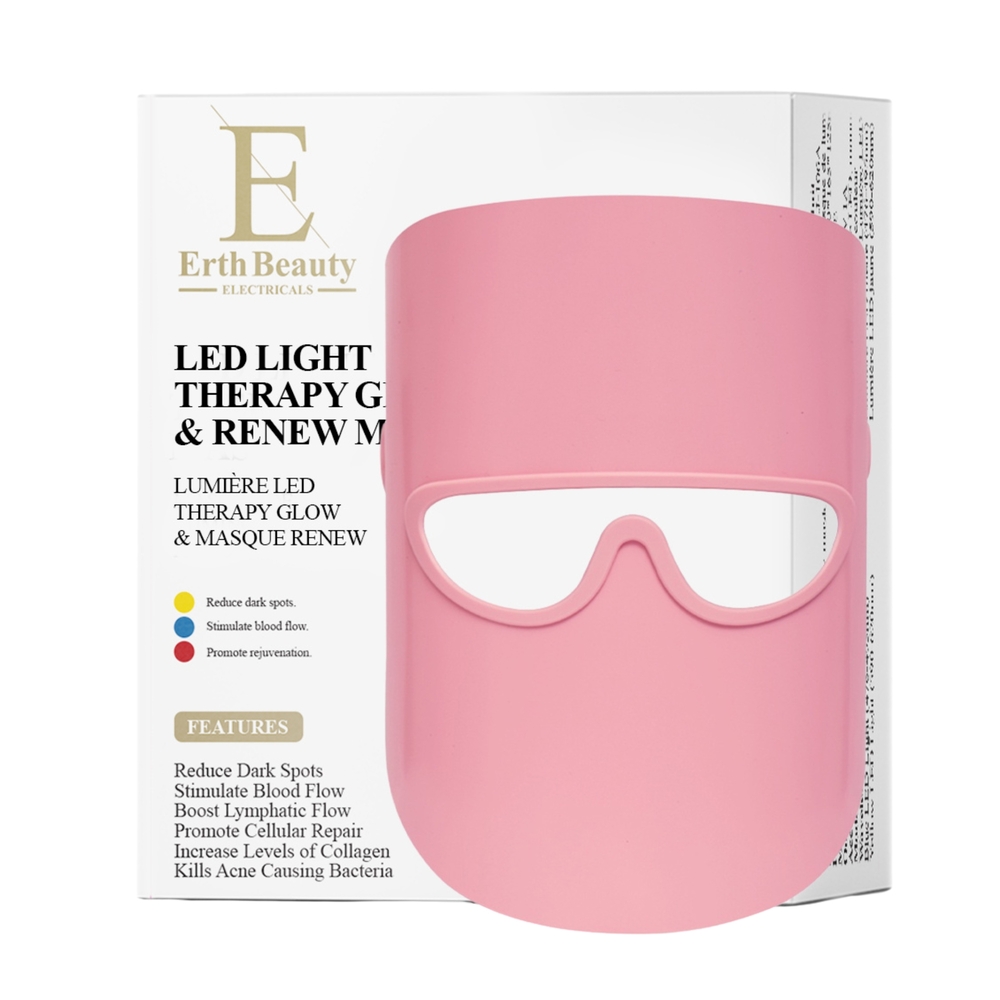Erth Skin London   LED Lights Therapy Glow & Renew Pink Mask , BrandAlley